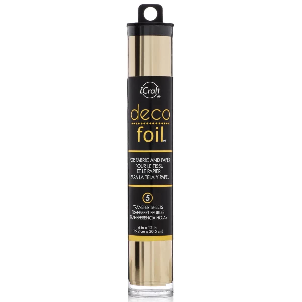 iCraft Deco Foil Transfer Sheets Champagne 15.2 cm x 30.5 cm (6" x 12") | Acid-Free Foil for Crafts - main product image