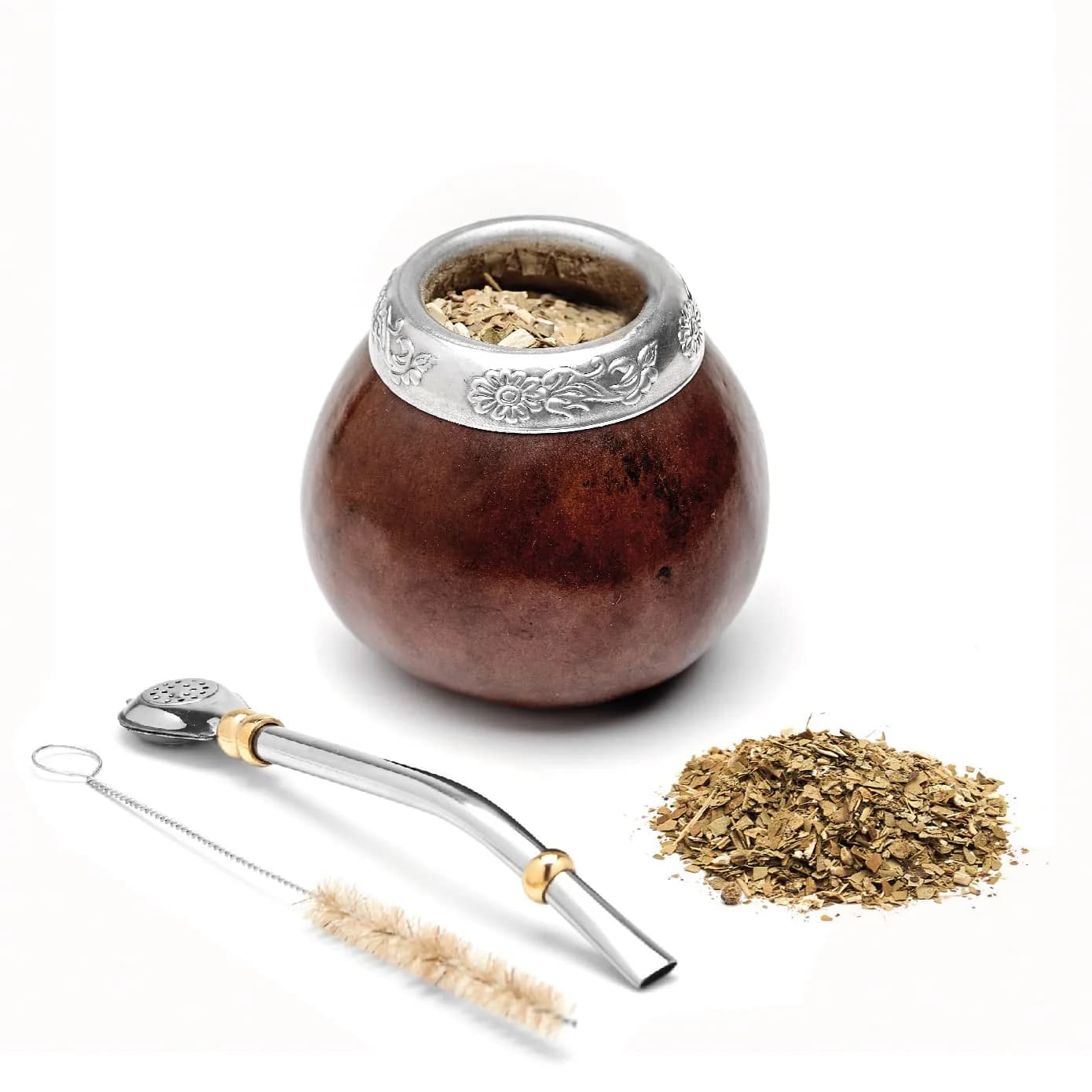 BALIBETOV Natural Yerba Mate Gourd Set 207ml (7 Fl Oz) | Authentic Handmade Cup from Argentina - main product image