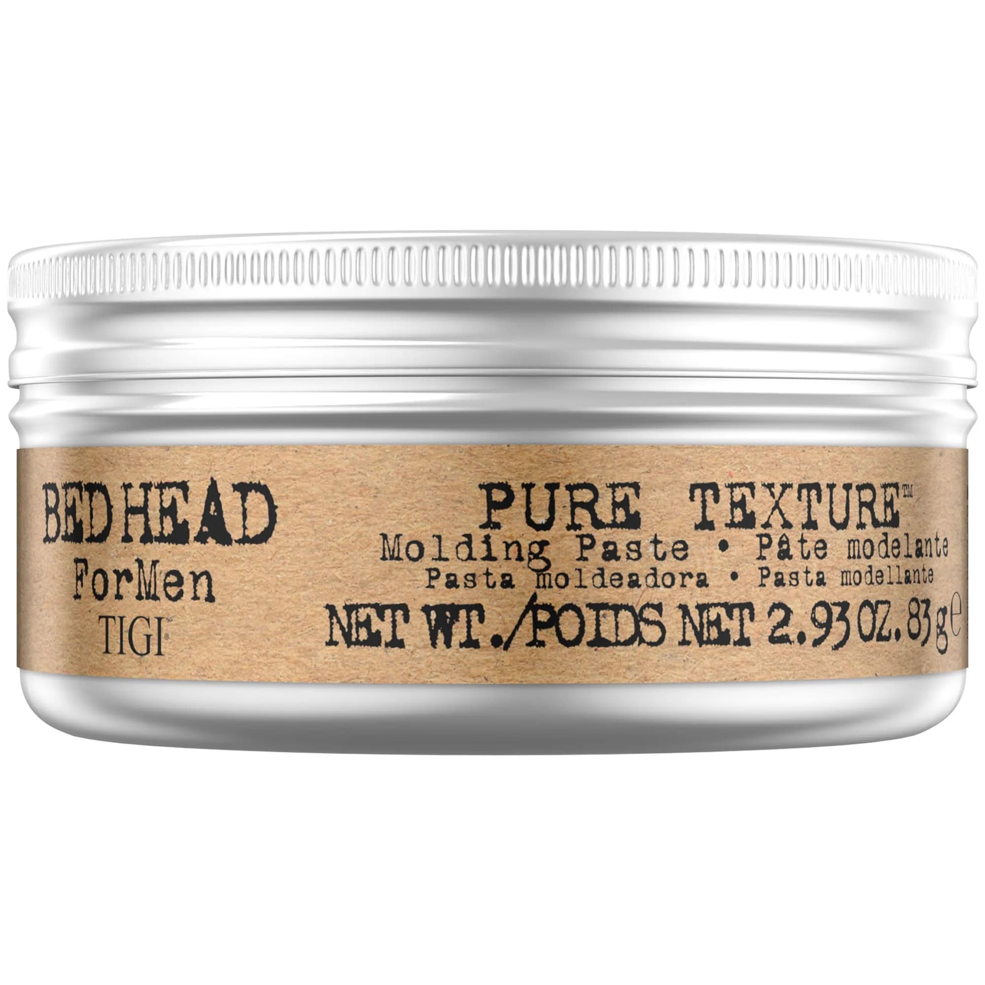 TIGI Bed Head Pure Texture Hair Paste for Men 83ml (2.93 Oz) | Max Hold Styling with Anti-Humidity - main product image