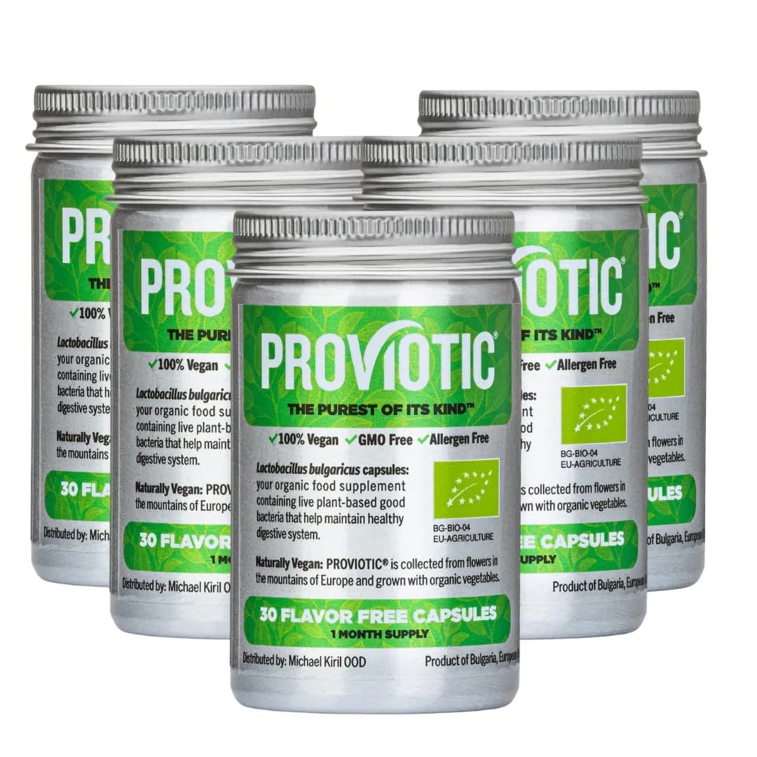 PROVIOTIC Vegan Probiotic Supplement 30 Count | Digestive & Immune Support in Vegan Capsule