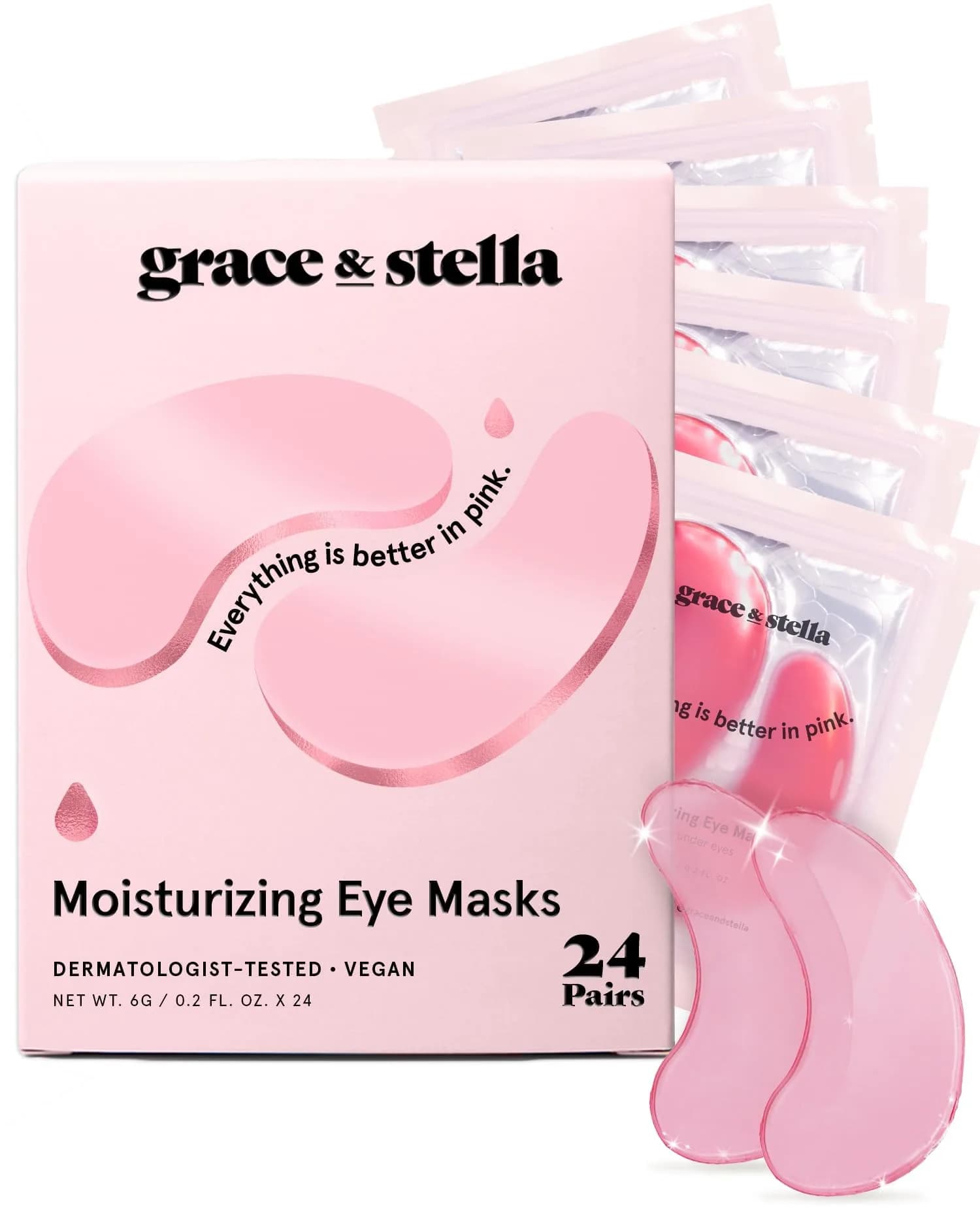 grace & stella Vegan Under Eye Patches | 24 Pairs (48 Count) - main product image