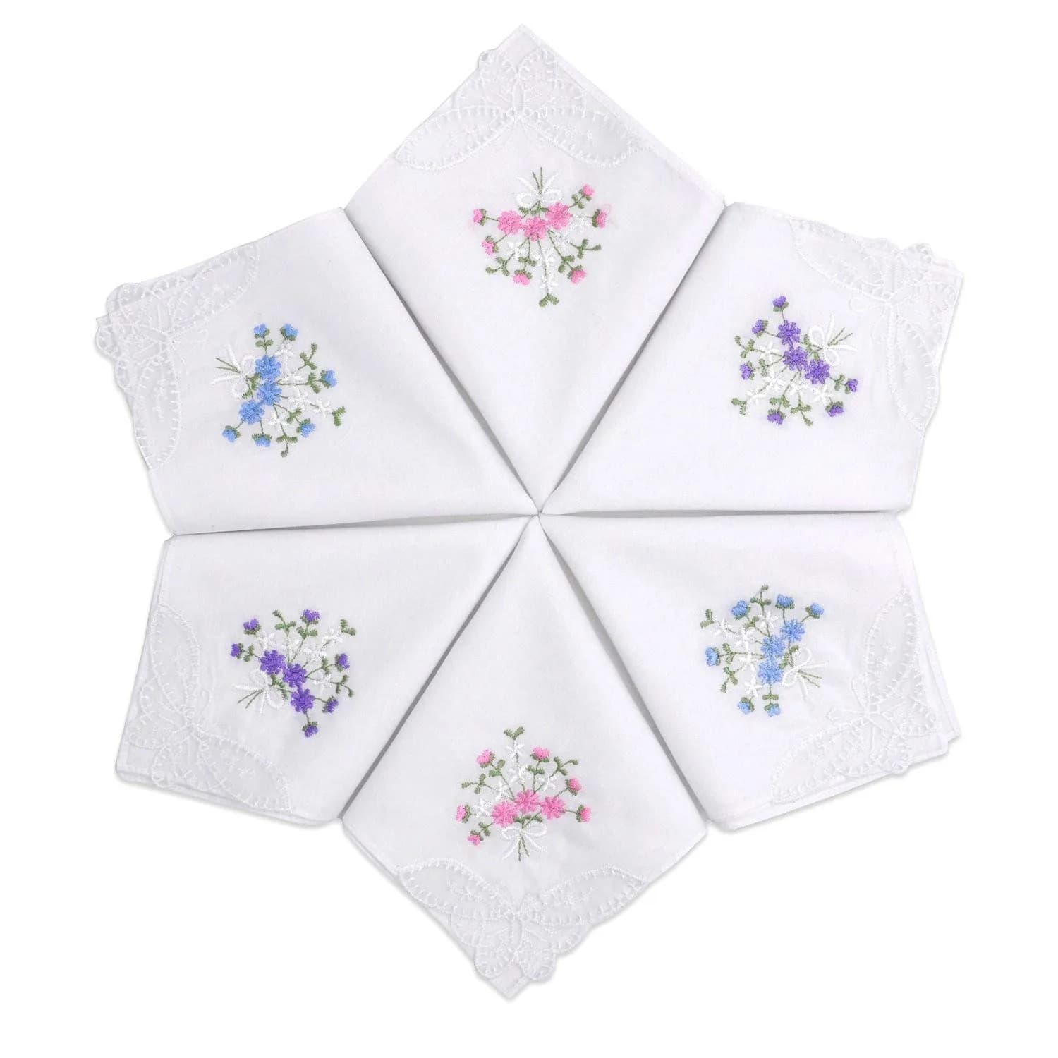 Selected Hanky Women's Cotton Handkerchiefs Assorted Floral | Elegant & Eco-Friendly (70-120 chars)