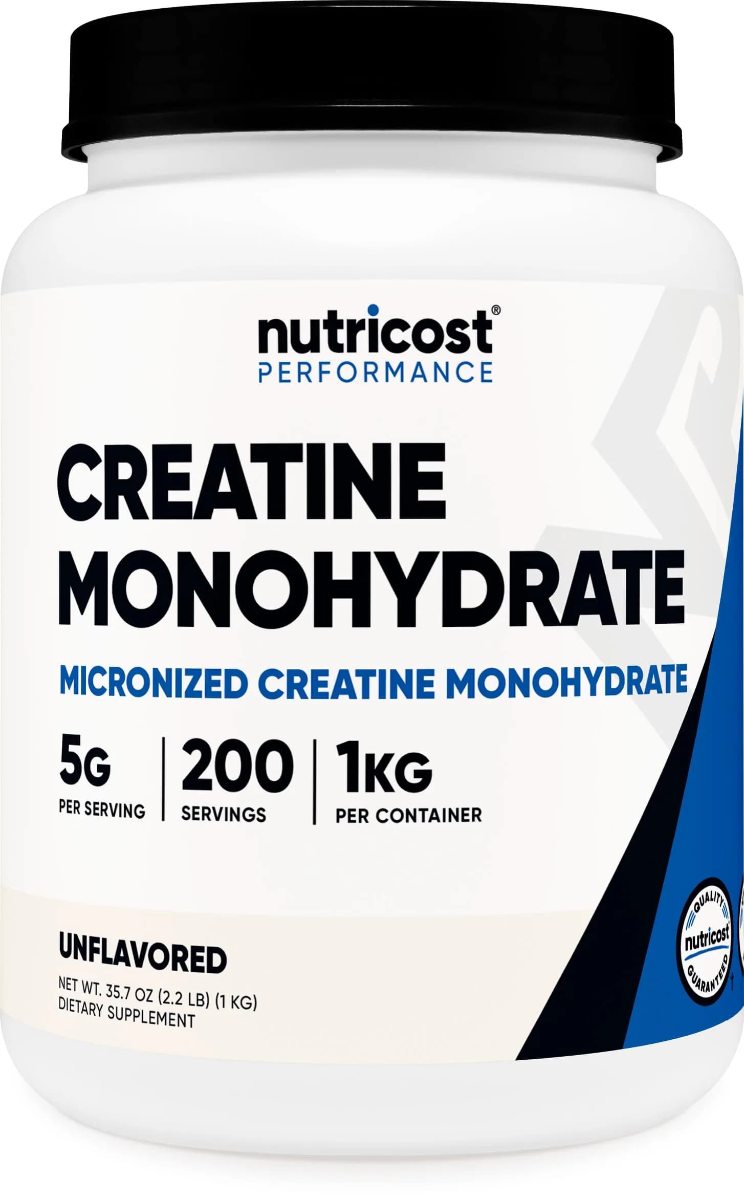 Nutricost Creatine Monohydrate Micronized Powder 1 KG (2.2 LB) | High Protein Nutritional Supplement - main product image