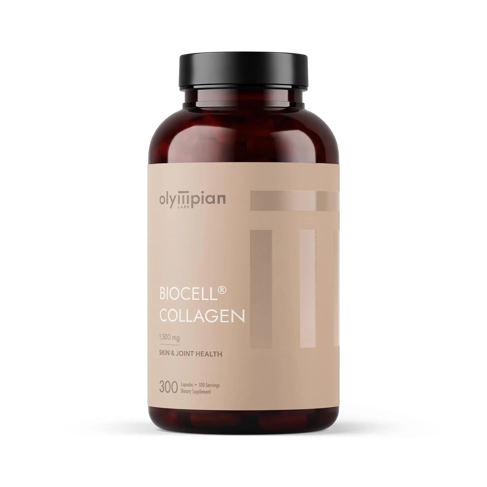 Olympian Labs Biocell Collagen II 1500mg Capsules | Supports Skin & Joint Health, 300 Capsules