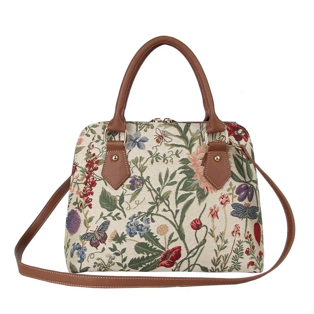 Signare Crossbody Bags for Women, Purses for Women, Zip Top, Morning Garden | Convertible, Eco-Friendly, Stylish
