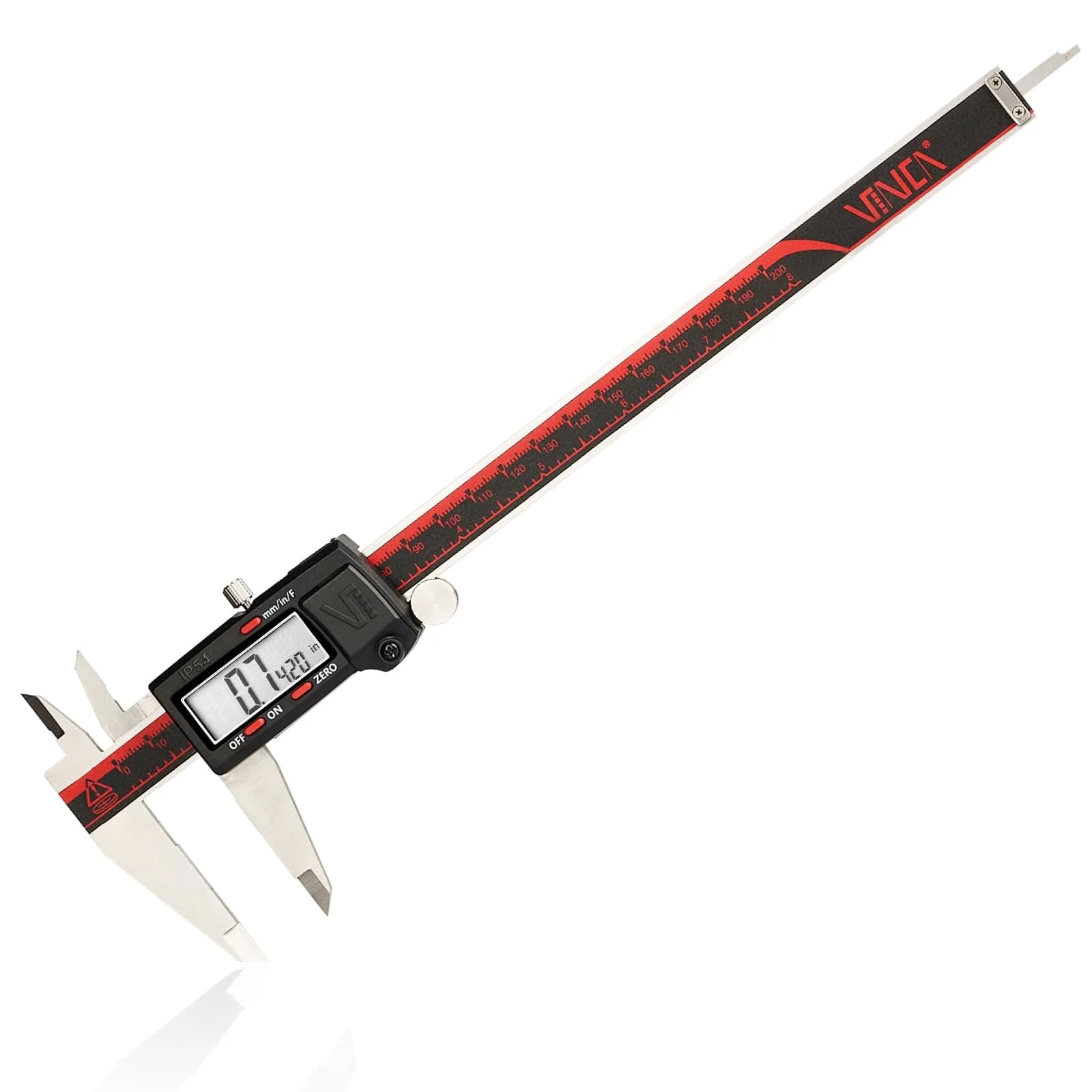VINCA DCLA-0805 Digital Caliper 200mm (8 Inch) | IP54 Stainless Steel Precision Measurement - main product image