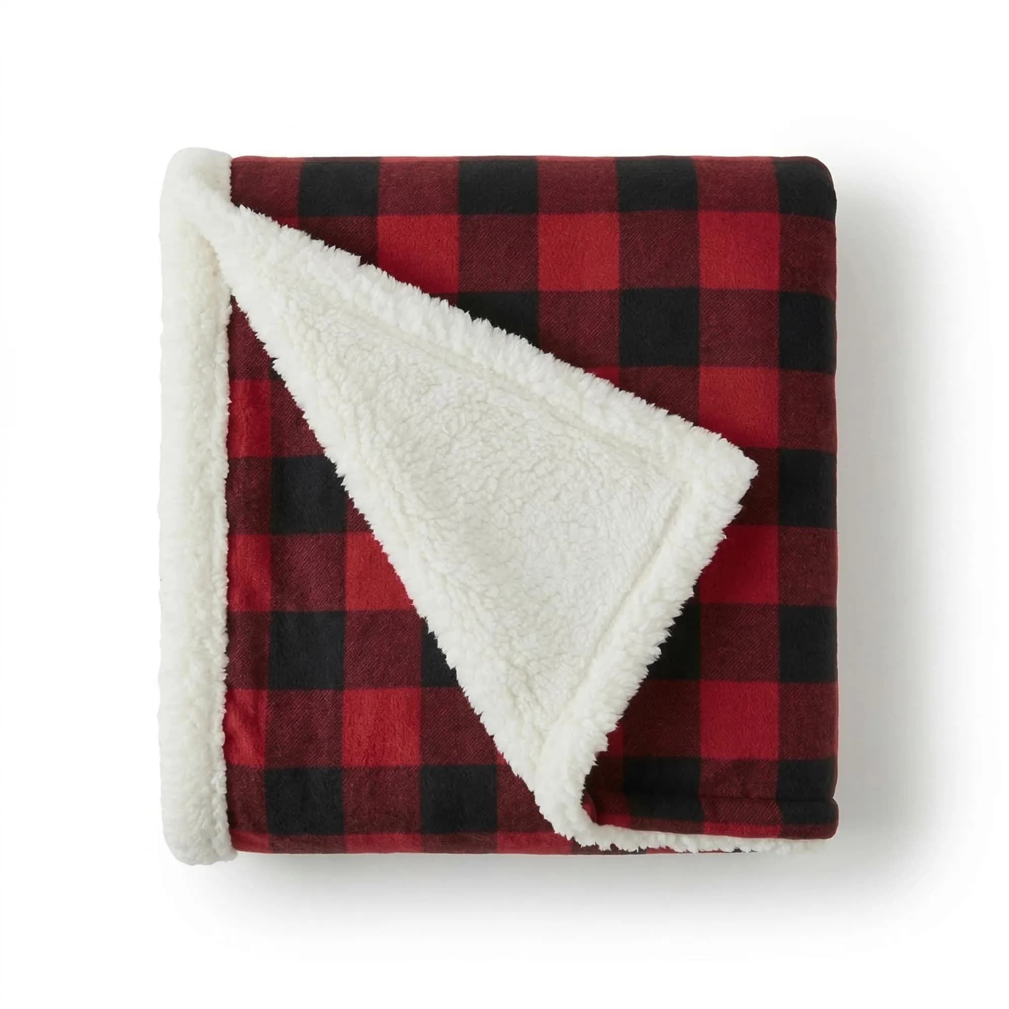 Eddie Bauer Sherpa Throw Blanket 127x152 cm (50x60 in) | Ultra Soft Reversible Fleece & Plush Sherpa Blanket - main product image