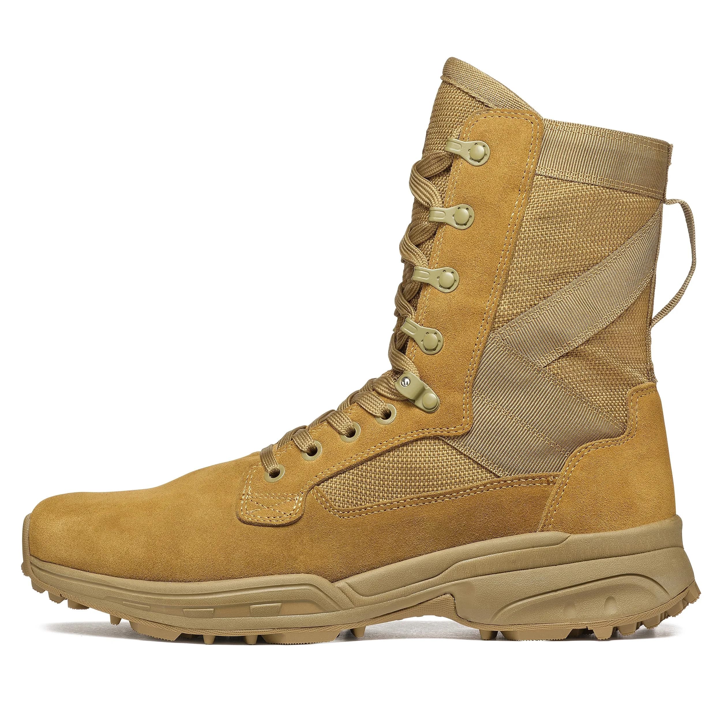GARMONT Tactical T8 NFS 670 Suede Combat Boots, Coyote, Size 7 Wide | Waterproof & Lightweight