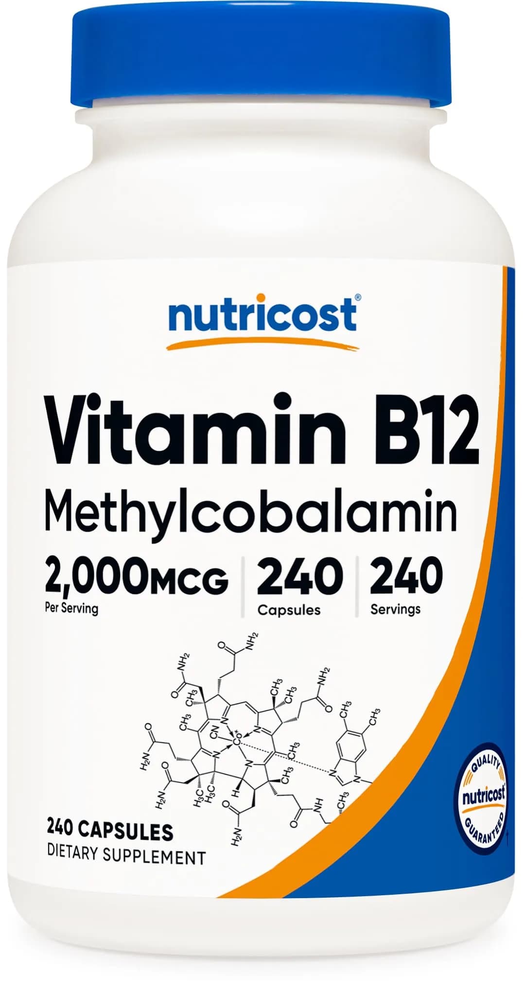 Nutricost Vitamin B12 (Methylcobalamin) 2000mcg | Gluten Free Vegetarian Supplement