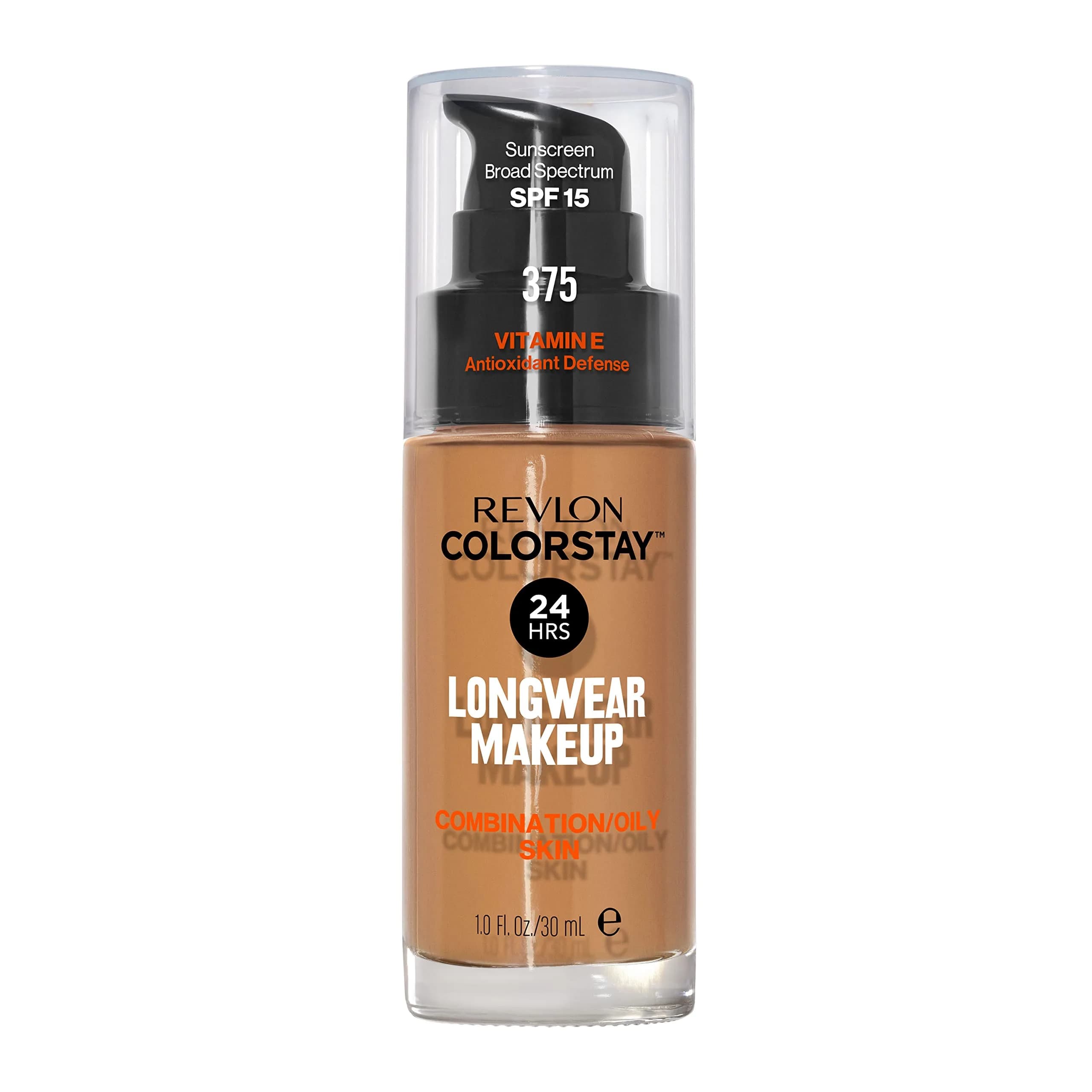 Revlon Colorstay Makeup for Combination/Oily Skin SPF 15, Natural Tan, 30ml (1 Fl Oz) | Life-Tested 24-Hour Wear