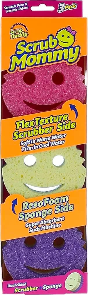Scrub Daddy Scrub Mommy Sponges (3 Count) | Dual-Sided Cleaning for Kitchen & Bathrooms - main product image