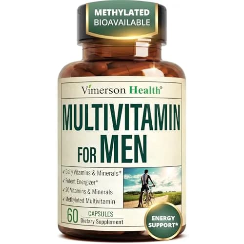 Vimerson Health Multivitamin for Men with Methylated B Vitamins & Chelated Minerals, 60 Capsules | Focus & Energy Support - main product image