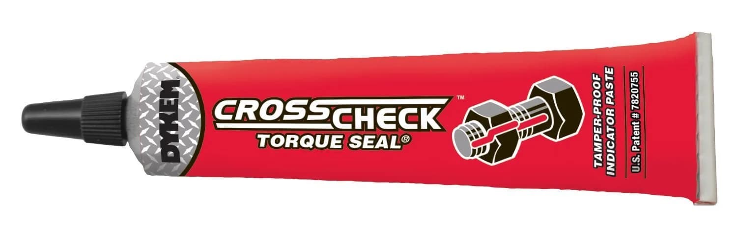 DYKEM Cross Check Torque Seal Tamper-Proof Indicator Red 29.57ml (1 oz) | Boeing BMS8-45 Type II Approved - main product image