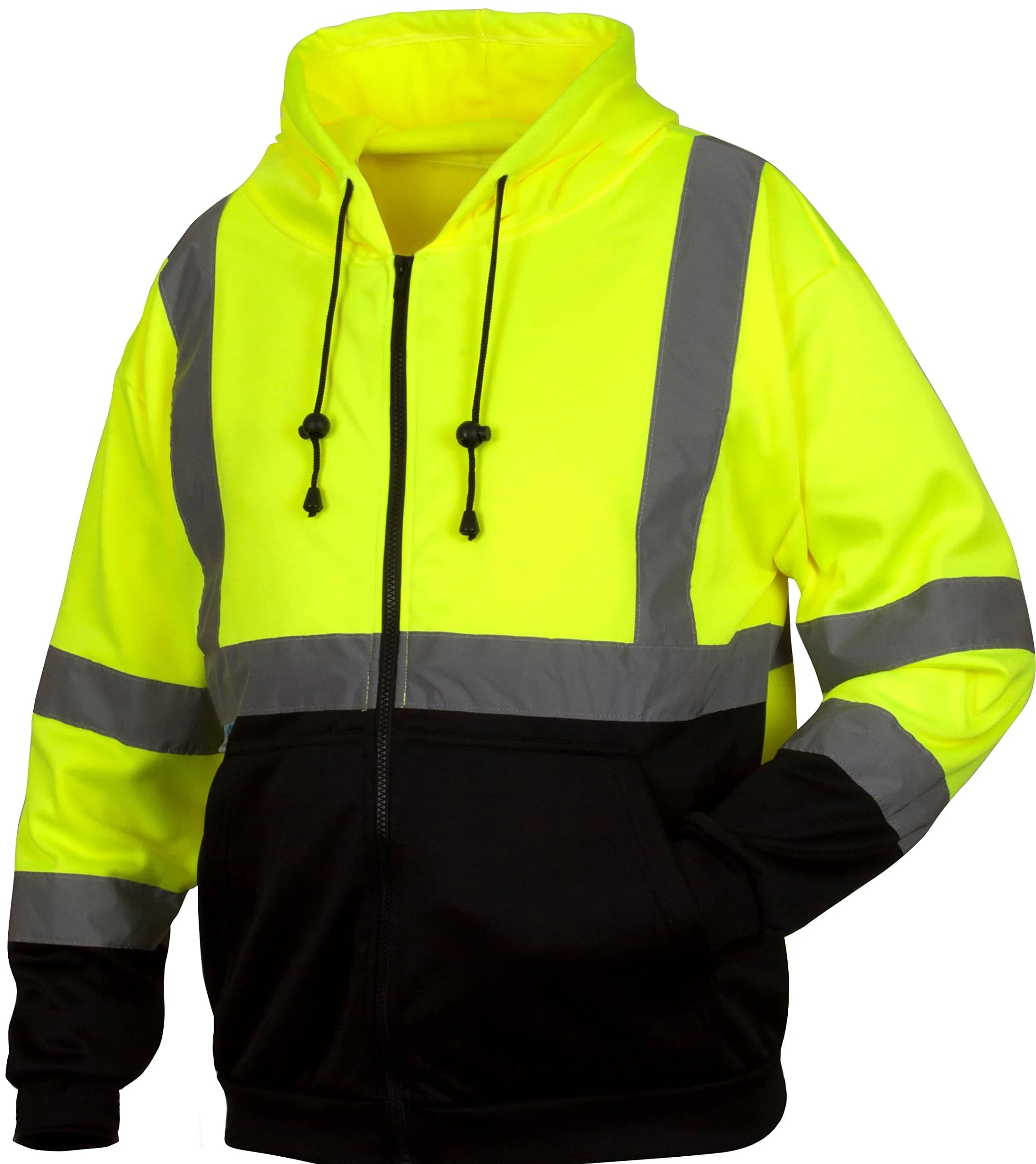 Pyramex RSZH3210X4 Sweatshirt Size 4X Large | Hi-Vis Lime Safety Workwear