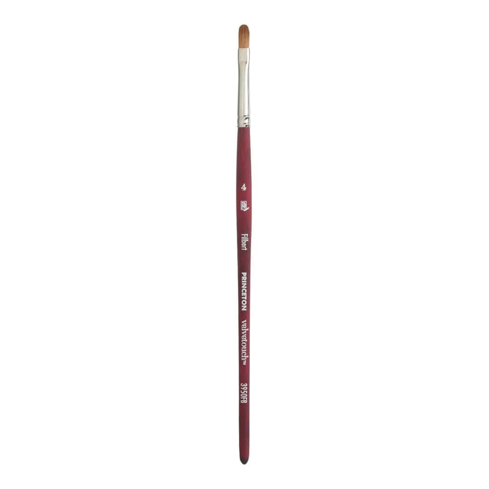 Princeton Velvetouch Series 3950 Paint Brush 4 | Premium Synthetic Filaments for Acrylic, Oil & Watercolor - main product image