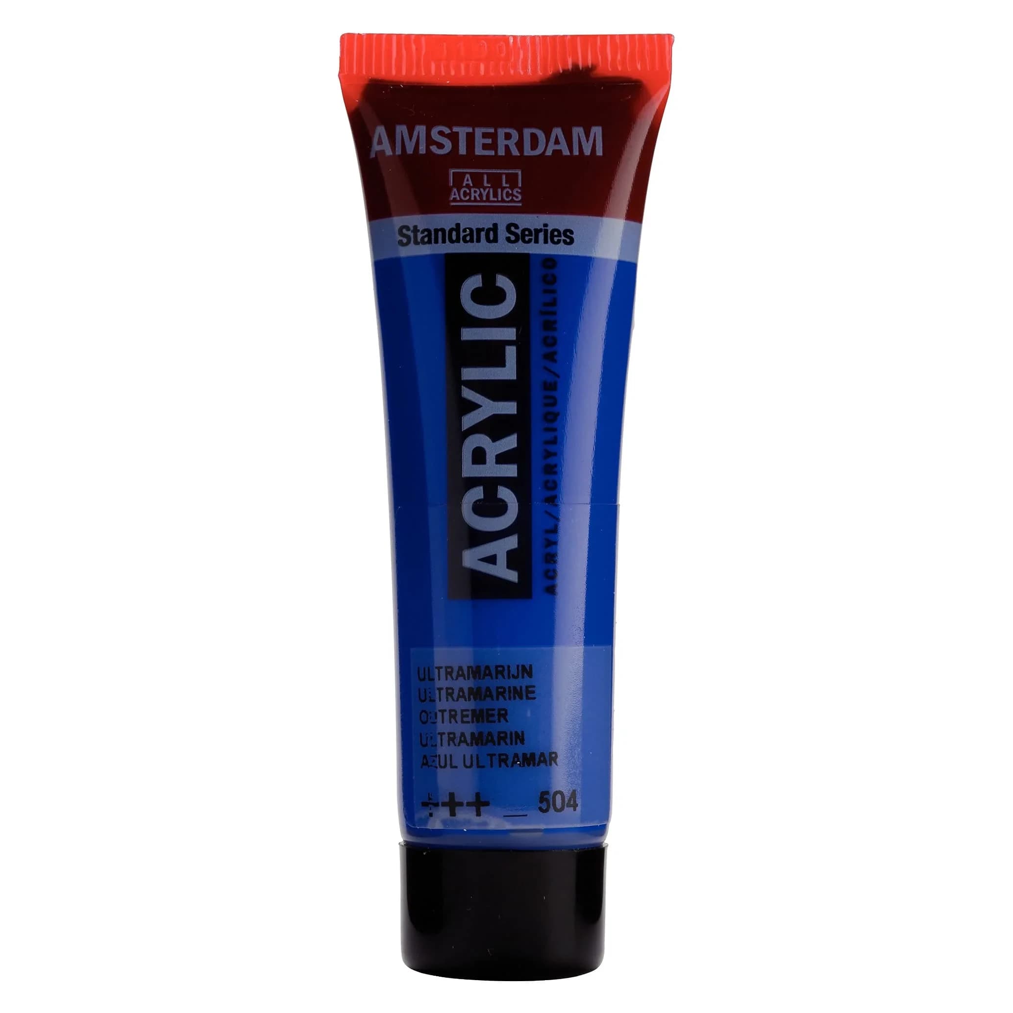Amsterdam Standard Series Acrylic Paint Tube 20ml Ultramarine 504 | Professional Grade, Alkali Resistant - main product image