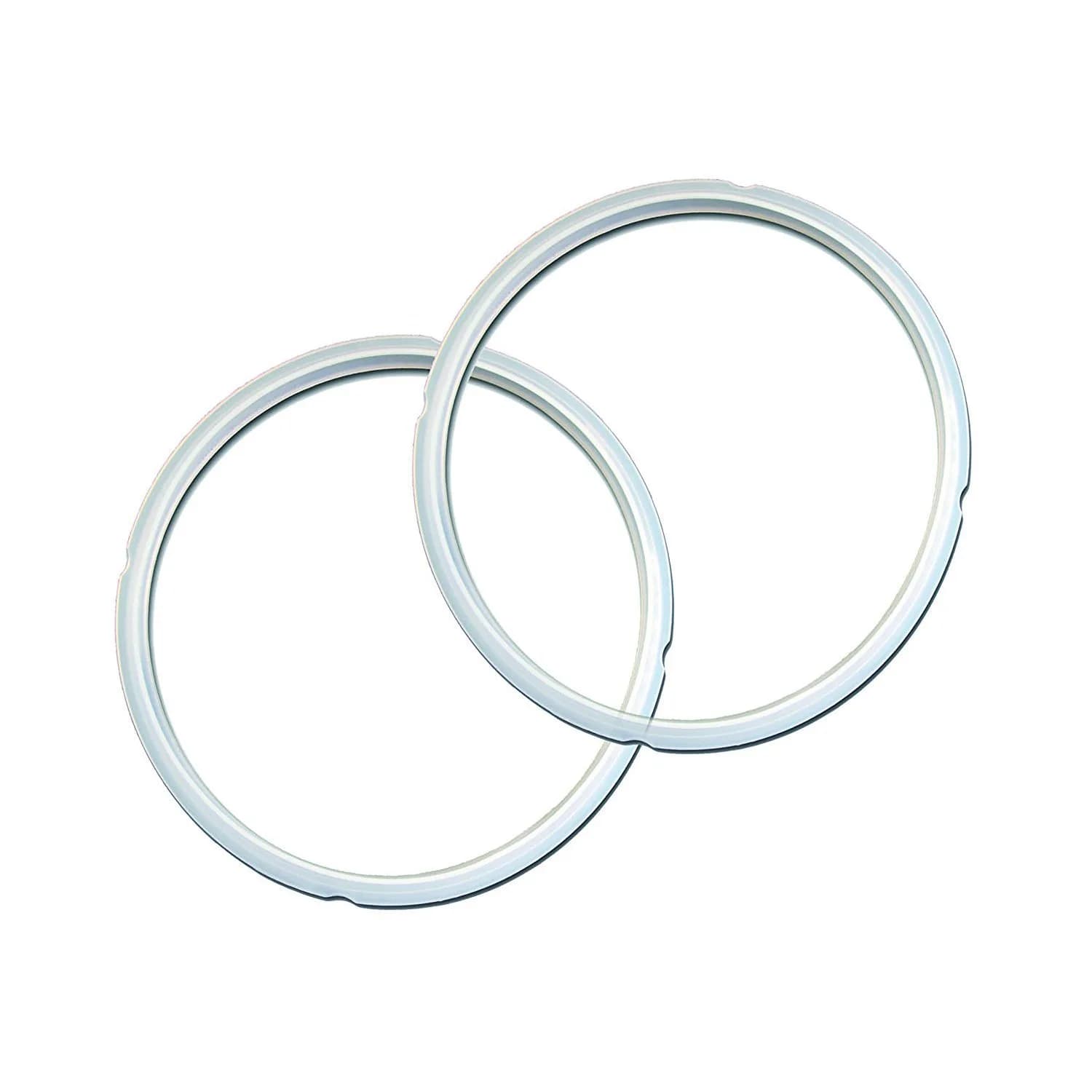 Instant Pot Clear Silicone Sealing Rings 2-Pack (6L/5Qt) | Genuine Parts for Pressure Cooker Safety - main product image