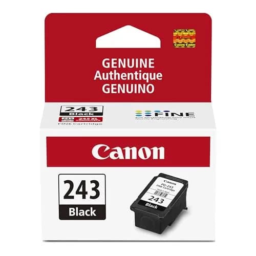 Canon PG-243 Genuine Black Ink Cartridge | Compatible with Select Canon PIXMA Printers (100 Pages Yield) - main product image