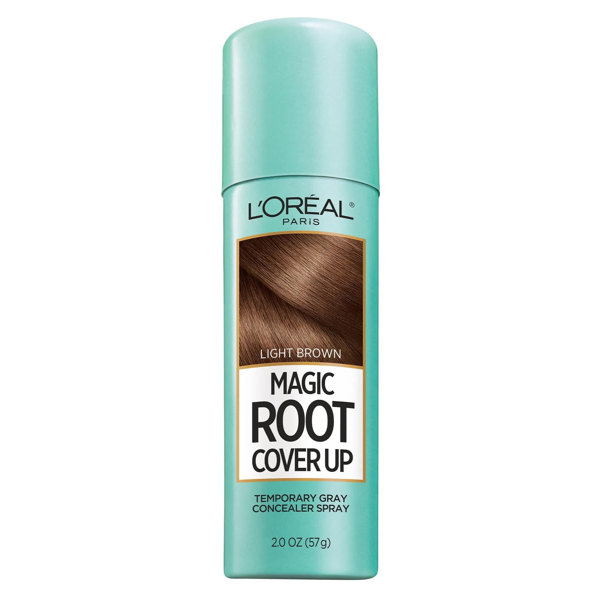 L'Oreal Paris Magic Root Cover Up Hair Spray Light Brown 59ml (2 oz) | Temporary Gray Coverage - main product image