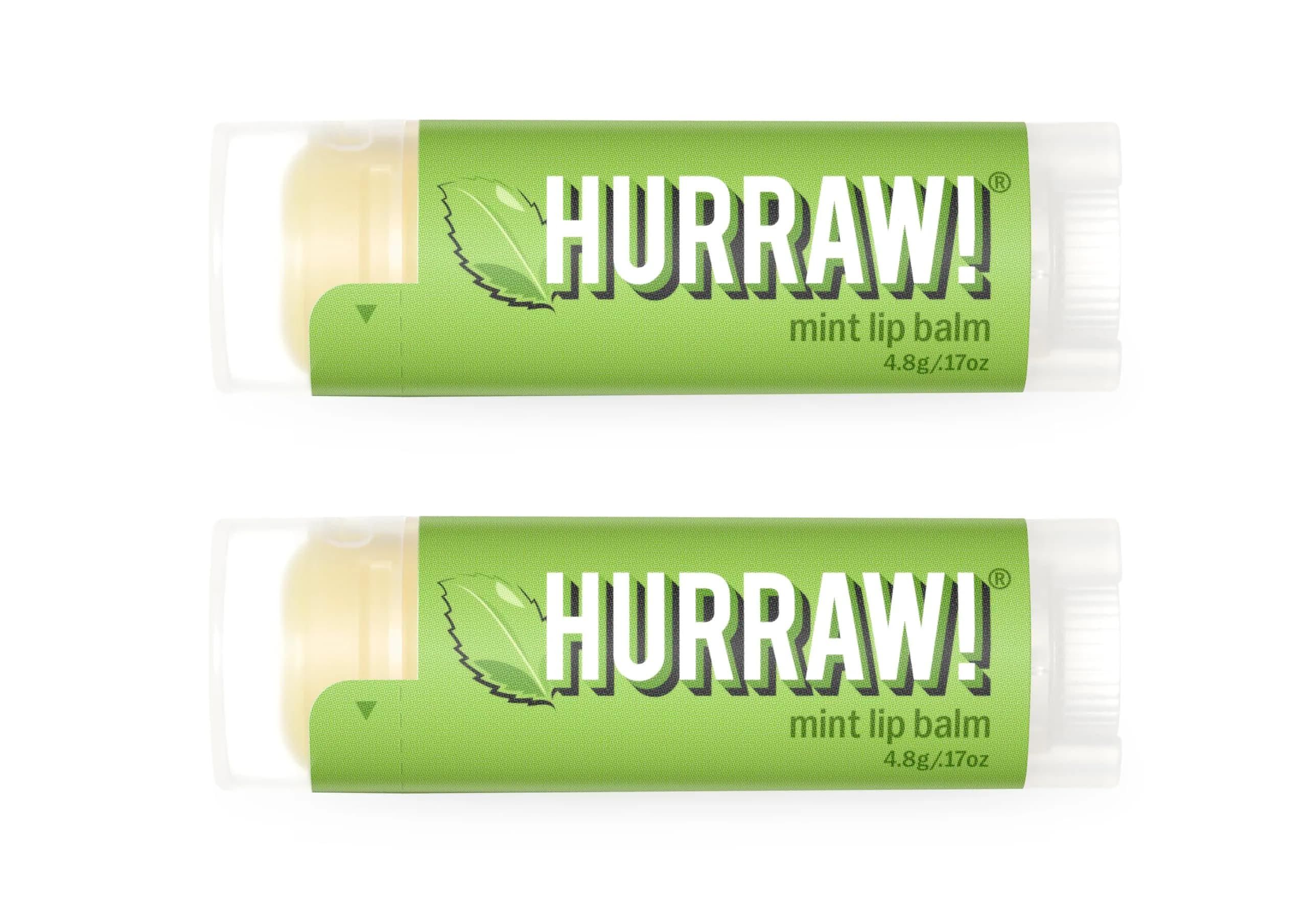 Hurraw! Mint Lip Balm 2 Pack | Organic, Vegan, Cruelty-Free, Made in USA - main product image
