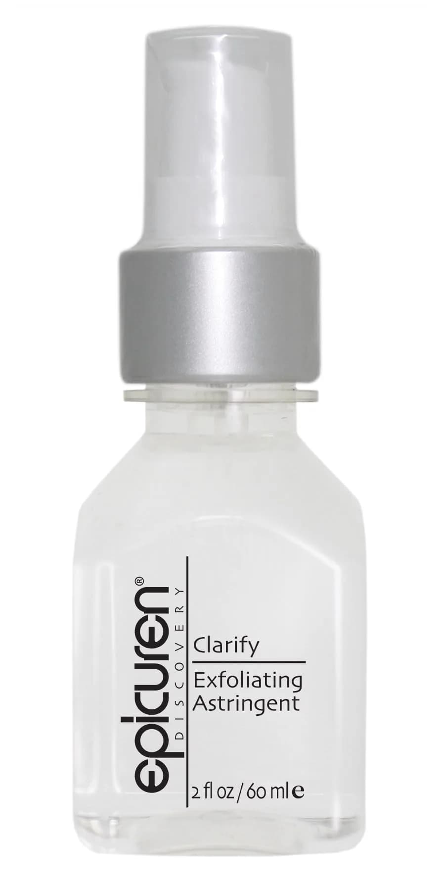 epicuren DISCOVERY Clarify Exfoliating Astringent 2 oz. | Gentle exfoliation for oily skin, minimizes pores, easy-to-carry bottle