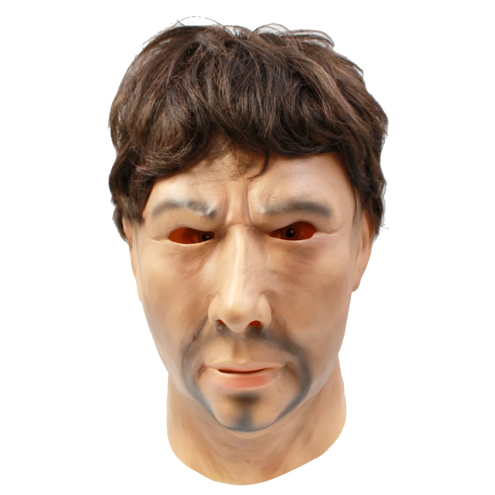 CreepyParty Strong Man Mask for Adults | Natural Latex Character Costume Mask - main product image