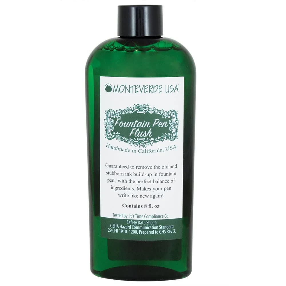 Monteverde Fountain Pen Cleaner 16 Fl Oz | Removes Build-Up, Restores Pen Writing