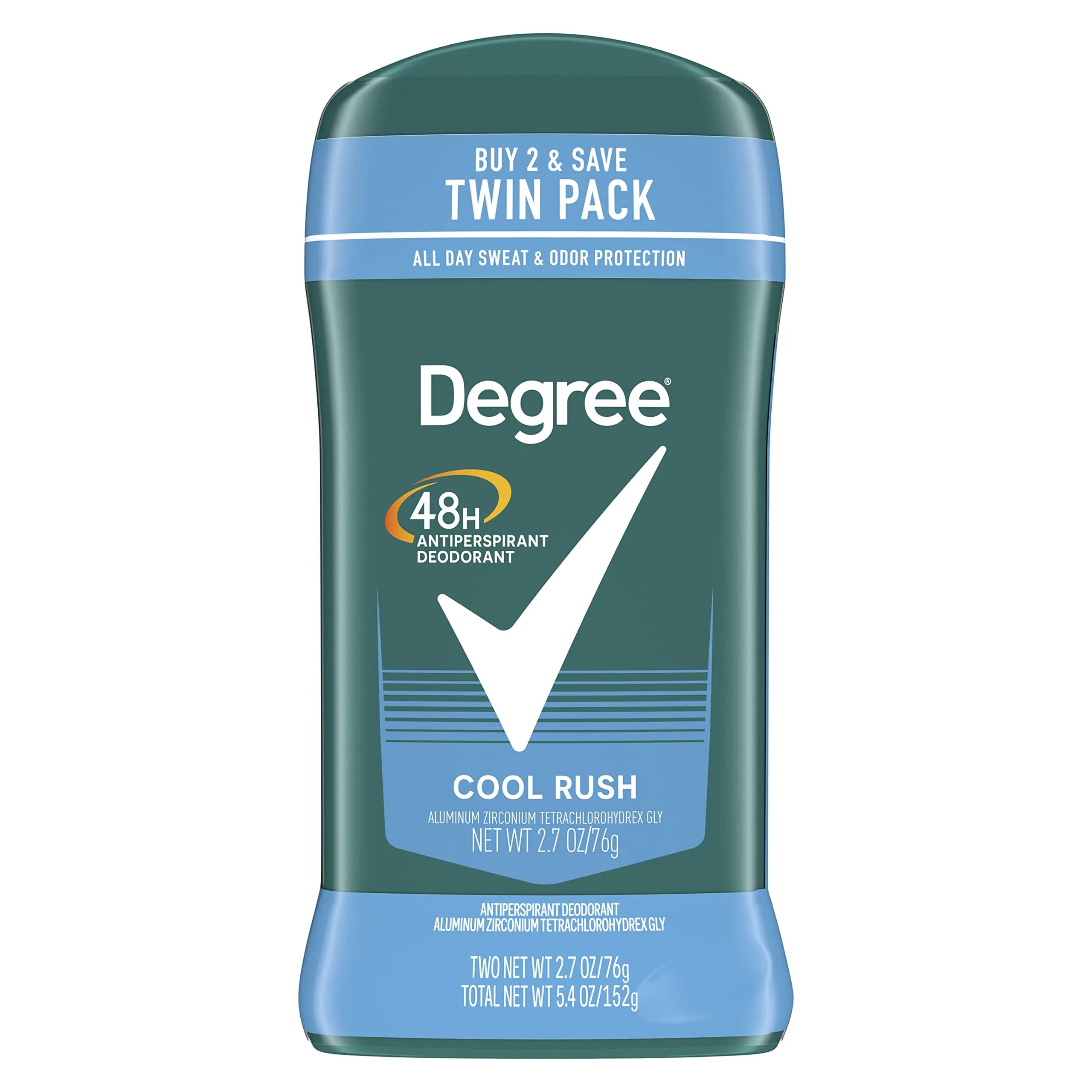 Degree Men Original Antiperspirant Deodorant Stick Cool Rush 5.4 oz (153 g) | 48-Hour Odor Protection - main product image