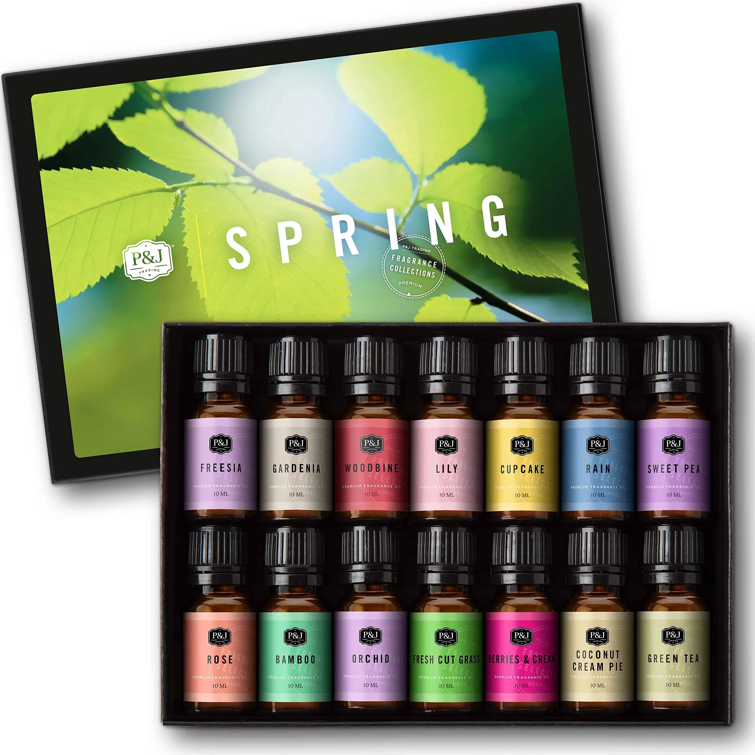 P&J Trading Spring Fragrance Oils Set - 14 x 10ml Bottles | USA Imported for Candle & Soap Making - main product image