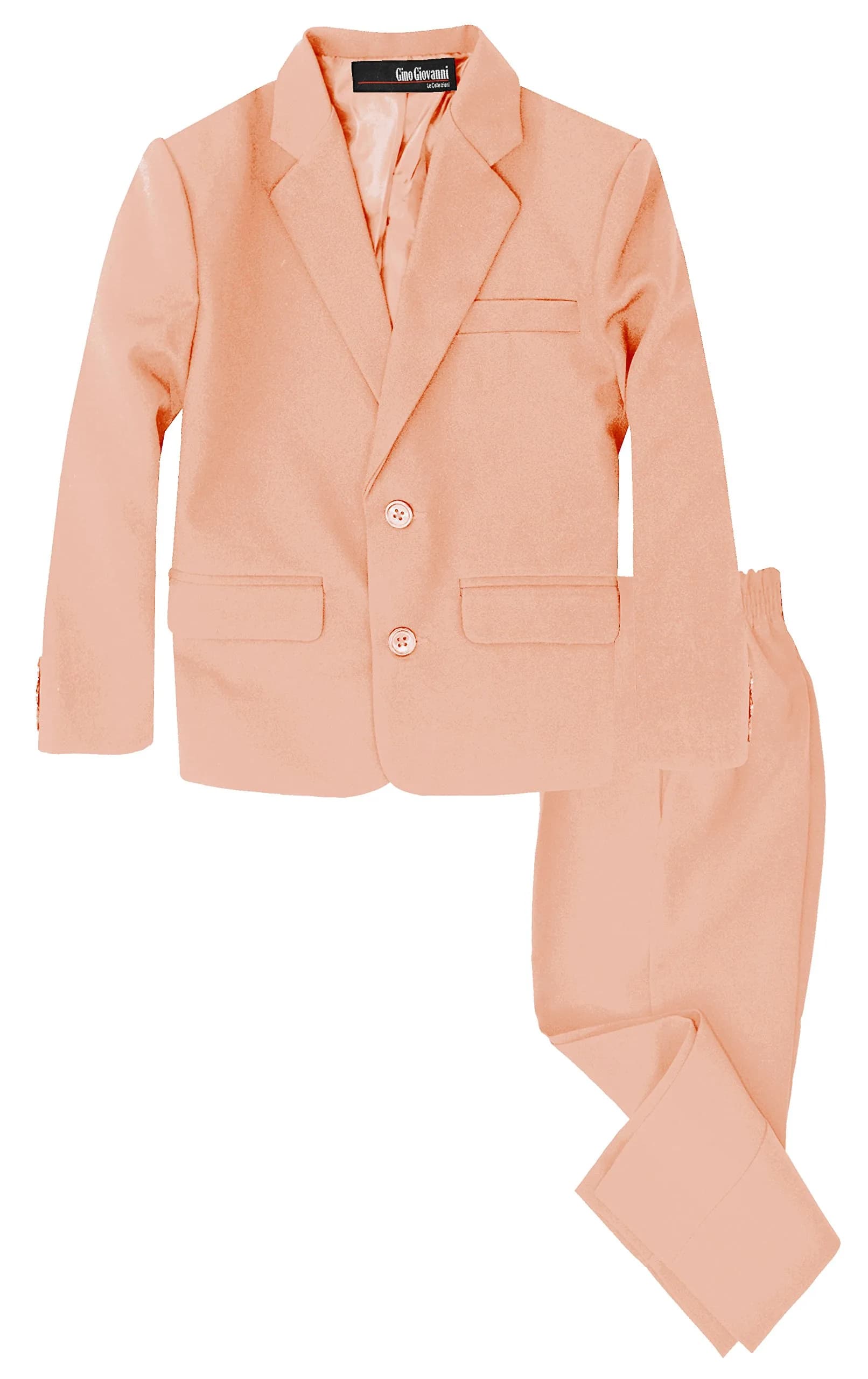 Gino Giovanni Boys Suit Set 18-24 Months Peach | Formal Toddler to Teen - main product image
