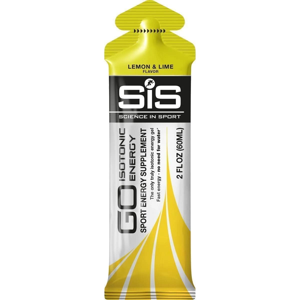 Science in Sport SiS GO Isotonic Energy Gel, 6 Pack | Lemon & Lime, 22g Carbs, 2 Fl Oz | Fast-Absorbing Sports Nutrition