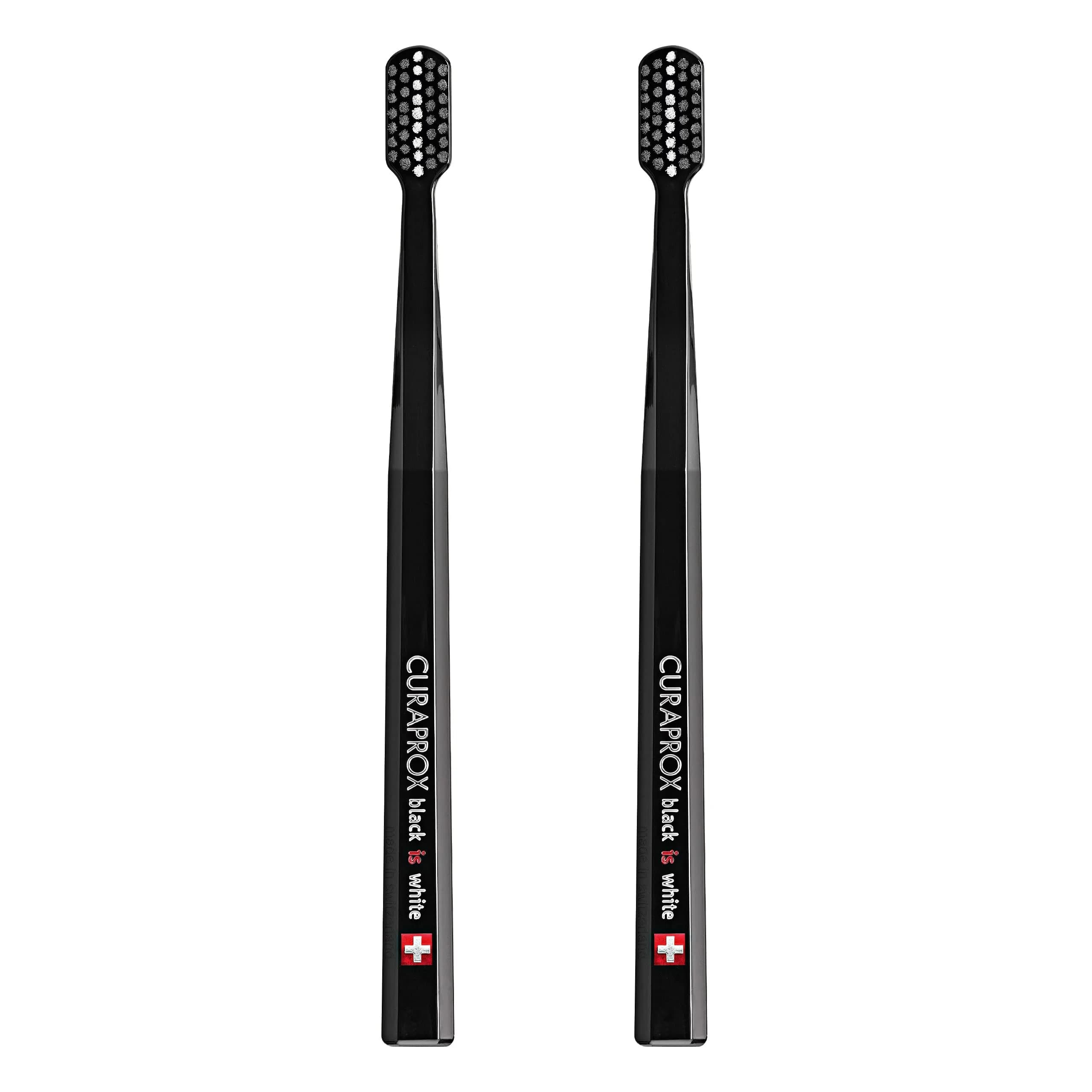 Curaprox Black Toothbrush Duo, 2-Pack | Ultra Soft Bristles for Sensitive Gums