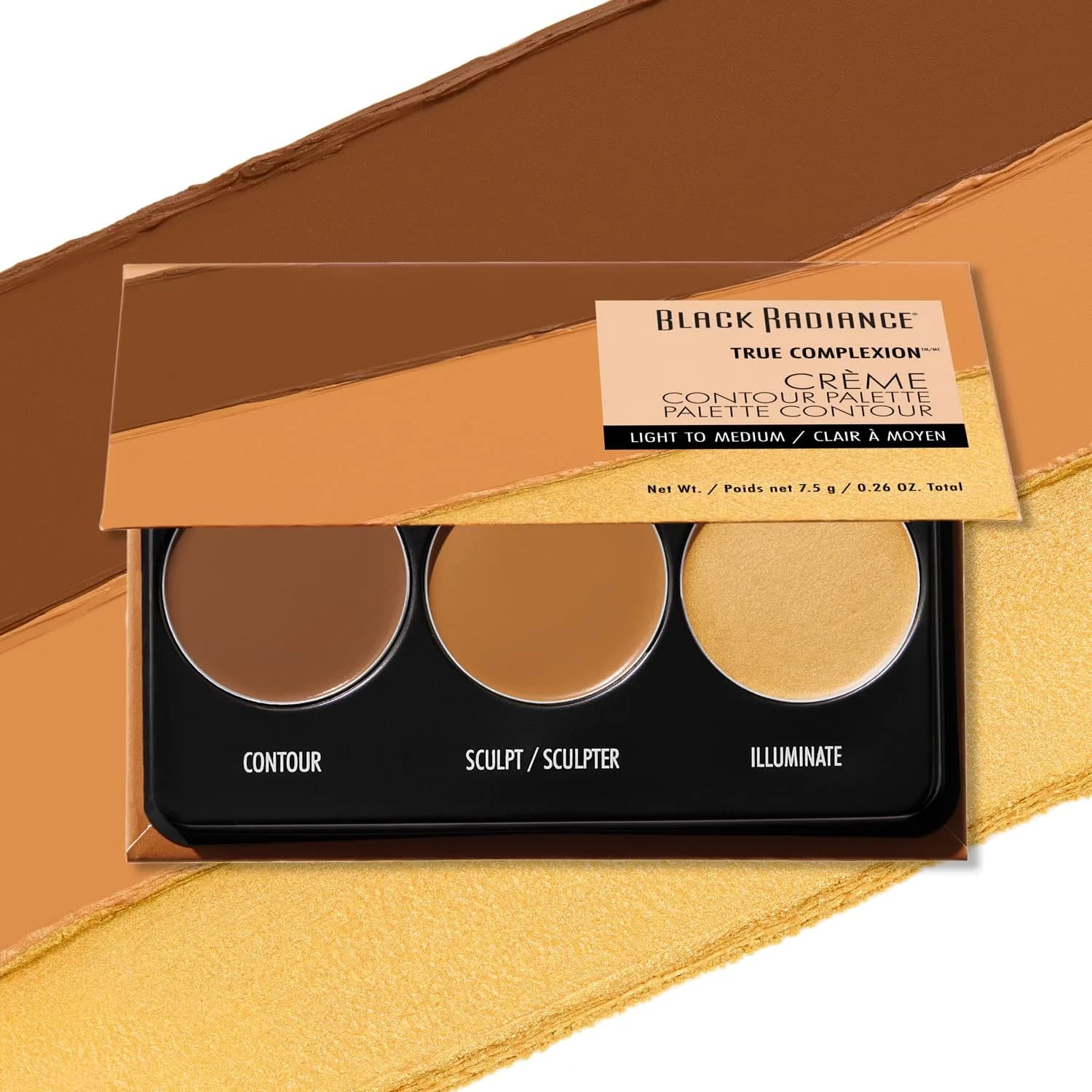 Black Radiance True Complexion Crème Contour Palette Light to Medium | Defines, Sculpts, Highlights