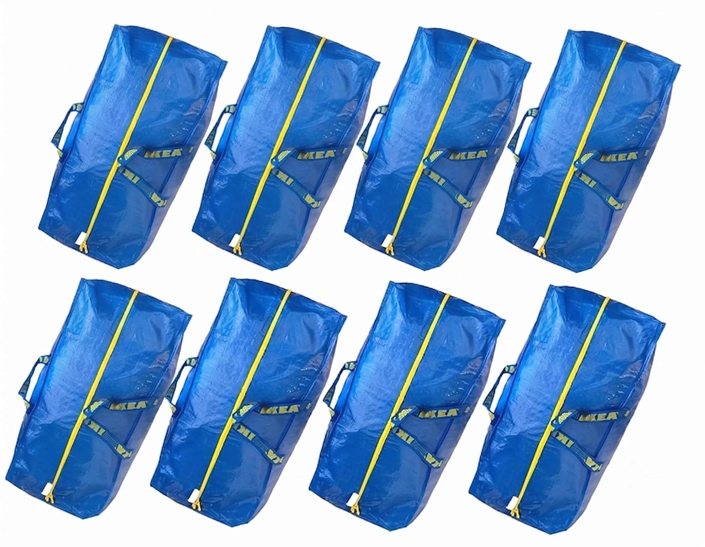 IKEA Frakta Storage Bag Extra Large 8 Pack | Durable polypropylene, Blue, Space Saver Bags