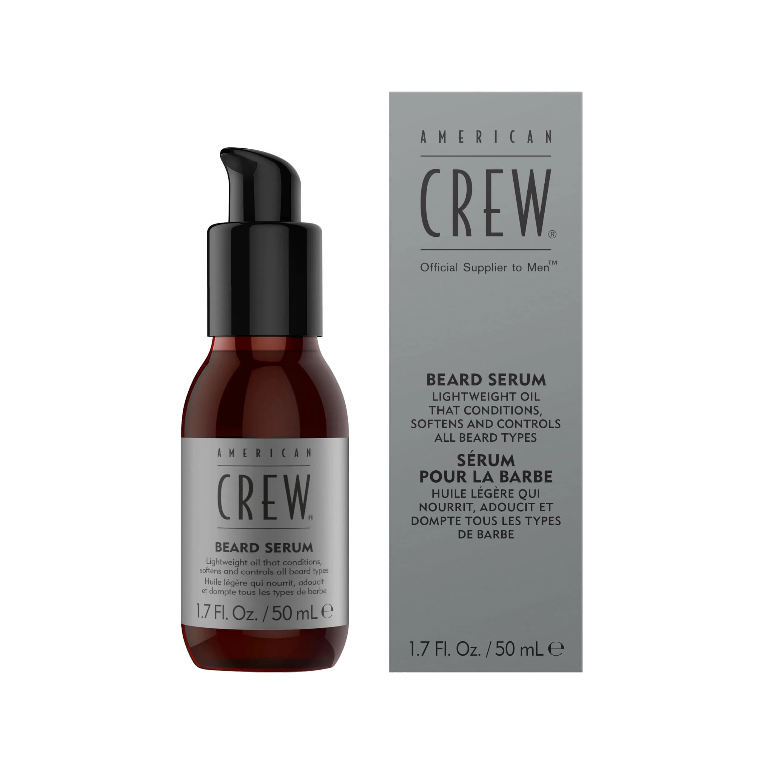 American Crew Beard Serum 1.7 fl oz | Lightweight Conditioning Oil for Men