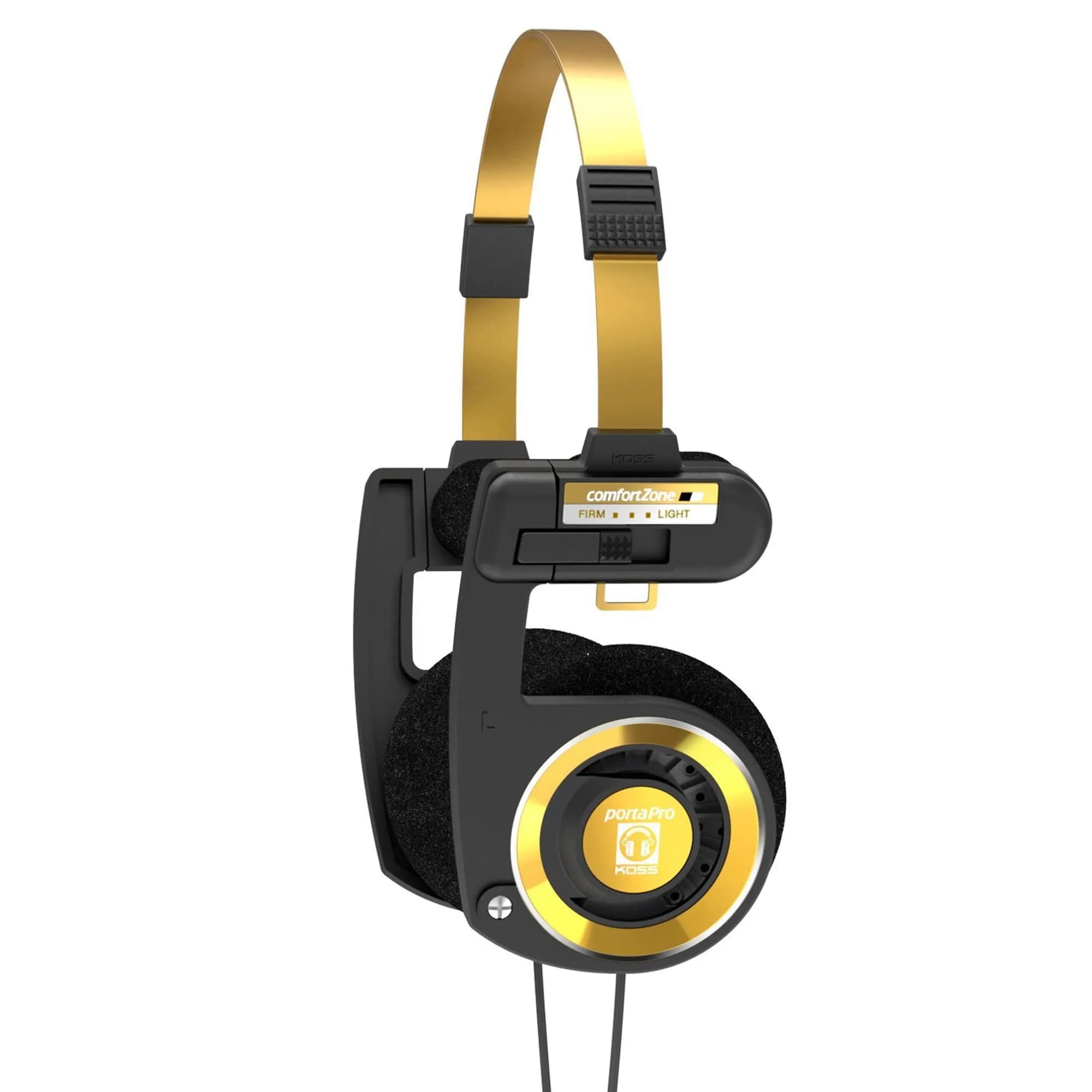 Koss Porta Pro Limited Edition Black Gold On-Ear Headphones with Microphone & Volume Control | Wired 3.5mm Jack - main product image