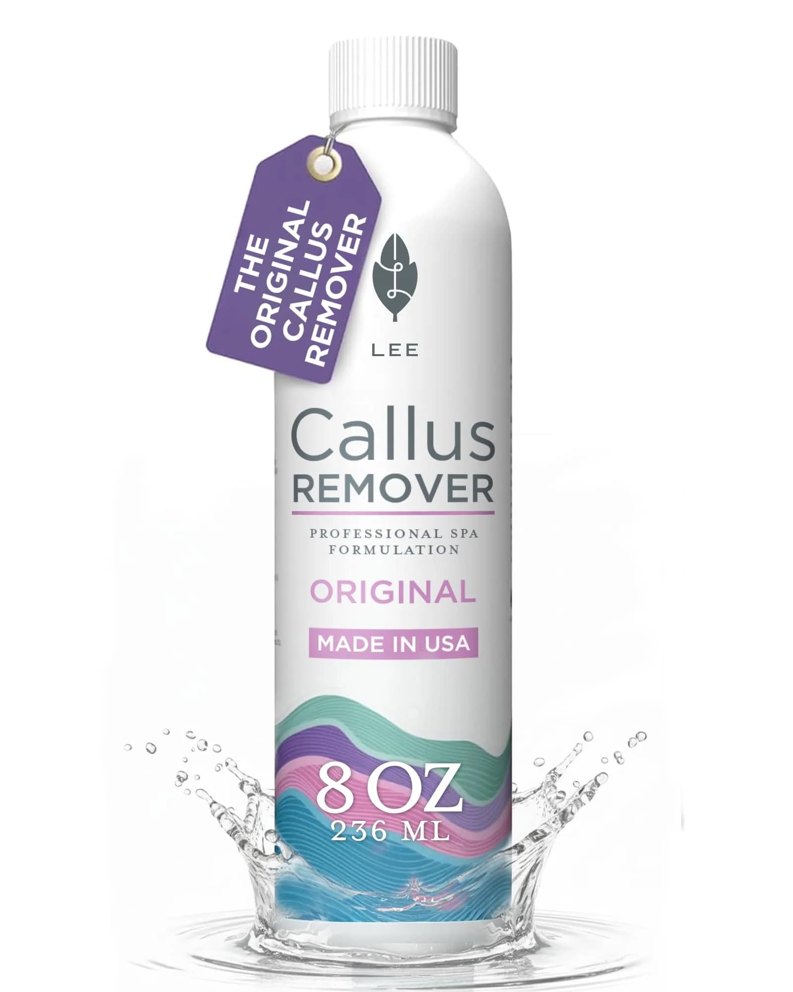 Lee Beauty Professional Gel Callus Remover 237ml (8 Fl Oz) | Fast-Acting Formula for Cracked Heels & Dead Skin - main product image