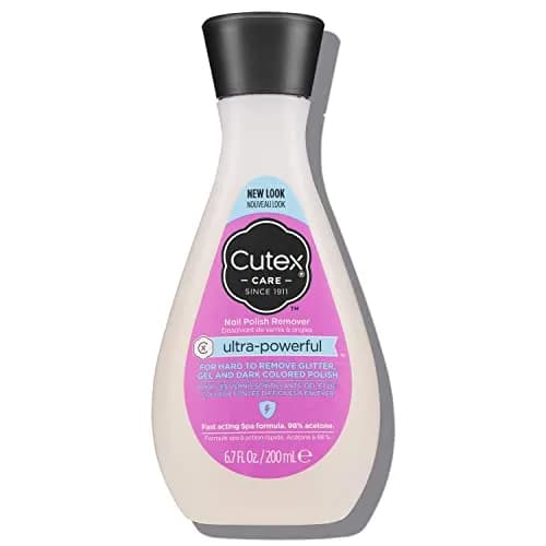 Cutex Ultra-Powerful Nail Polish Remover with Apricot Oil, 98% Acetone, 200ml (6.76 Fl Oz) | Removes Glitter and Dark Colors - main product image