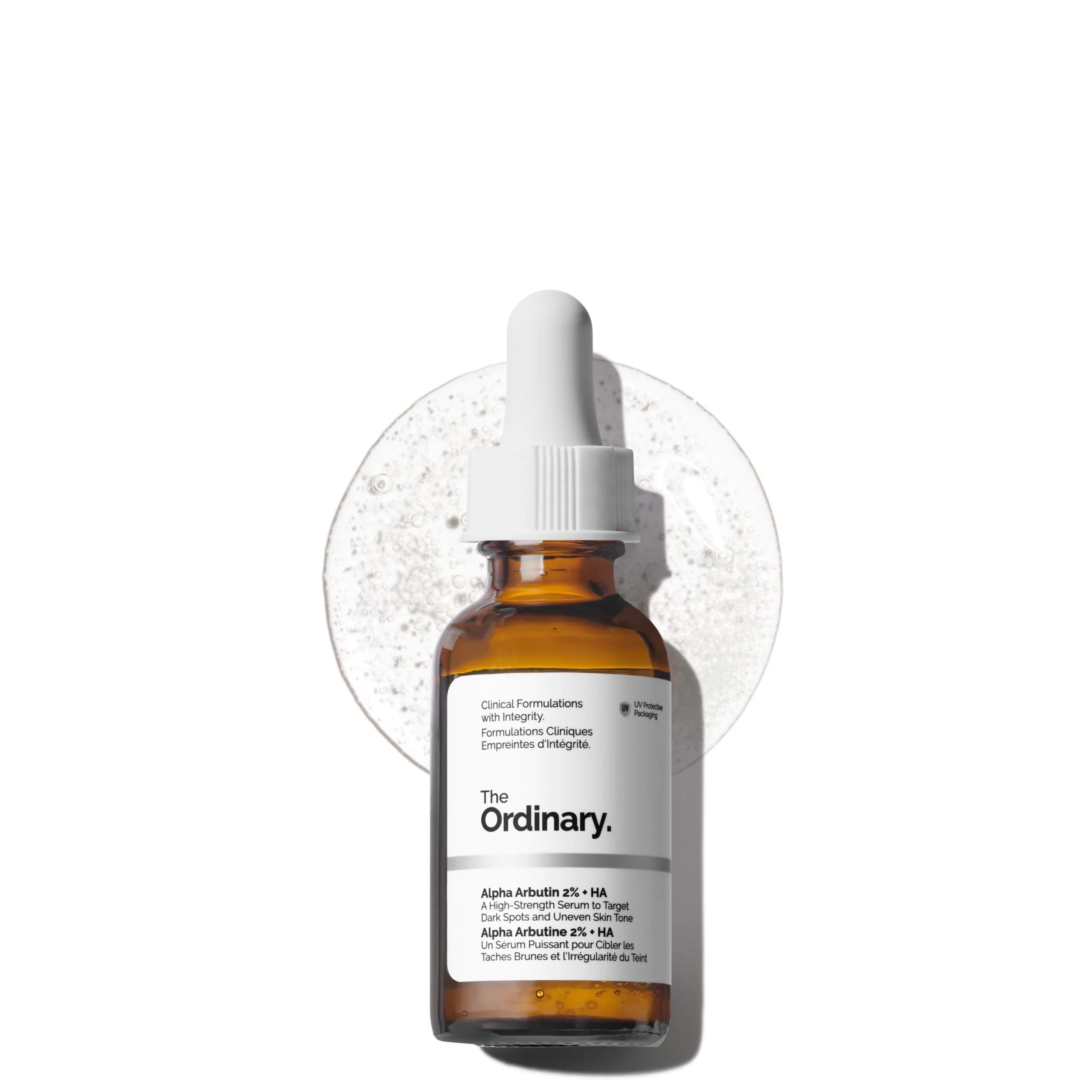 The Ordinary Alpha Arbutin 2% + Hyaluronic Acid Serum 30ml (1 Fl Oz) | Targets Dark Spots & Evens Skin Tone - main product image