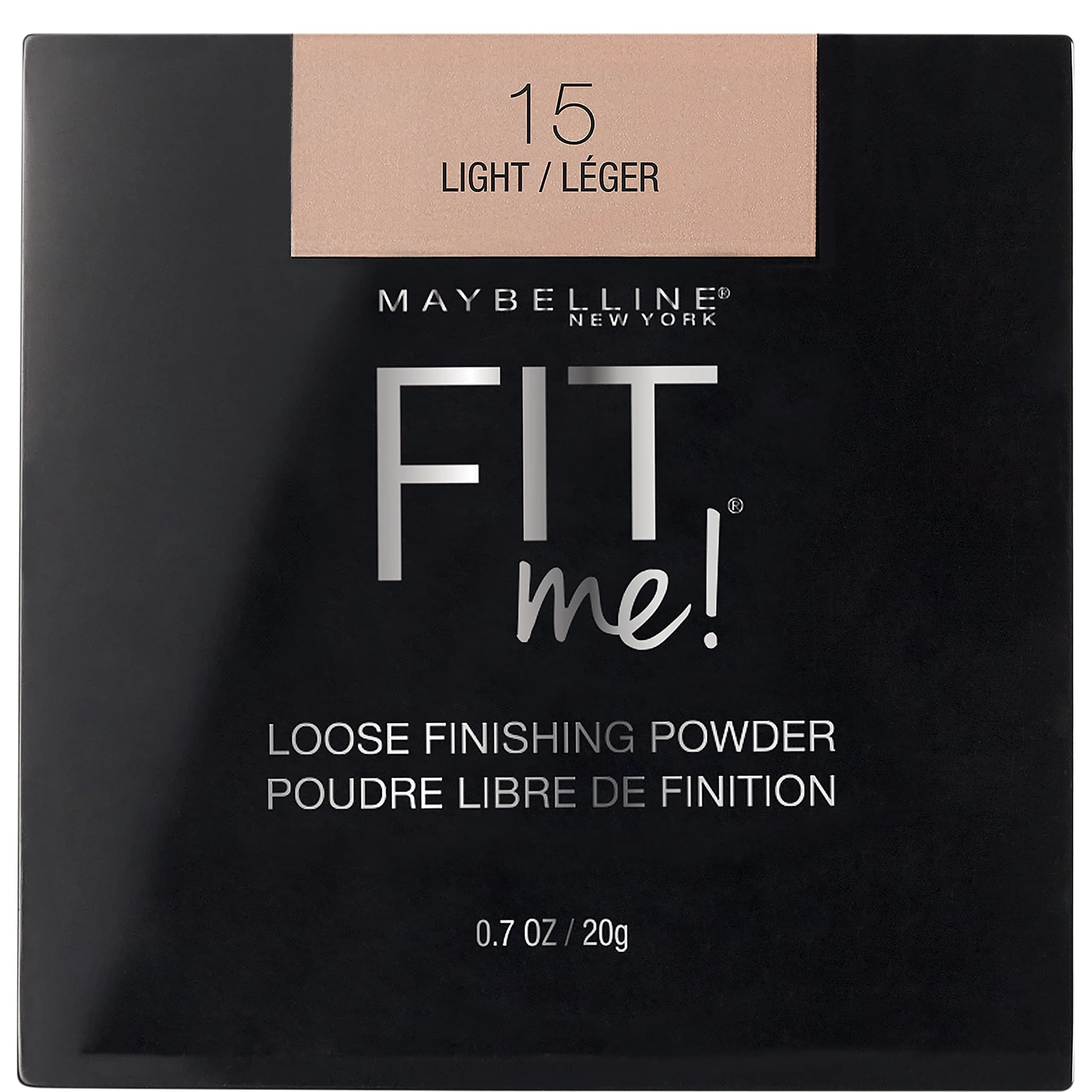 Maybelline Fit Me Loose Setting Powder, Light, 0.7 oz (20 g) | Shine Control & Smooth Texture - main product image