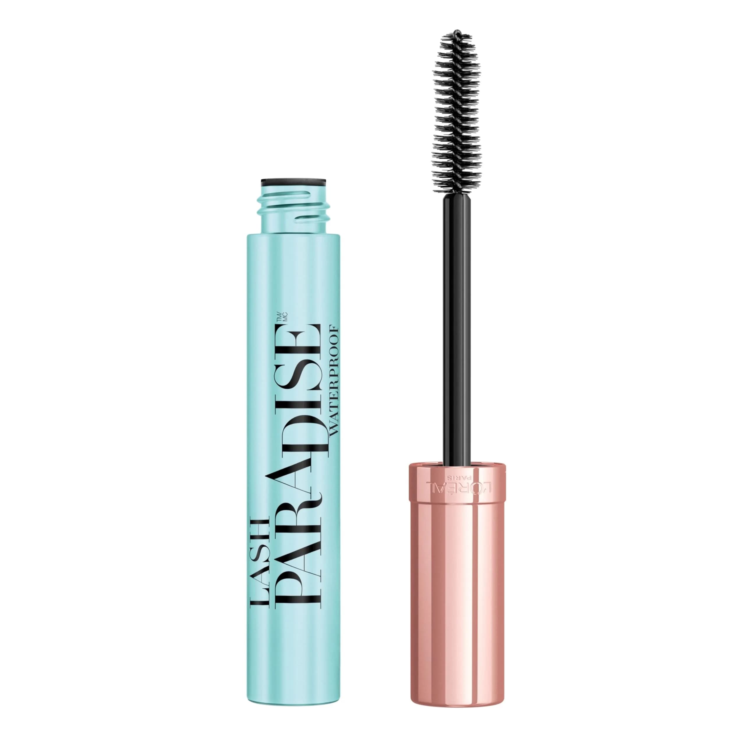 L'Oreal Paris Lash Paradise Waterproof Mascara, Black, 7.4ml (0.25 Fl Oz) | Voluptuous Volume & Intense Length - main product image