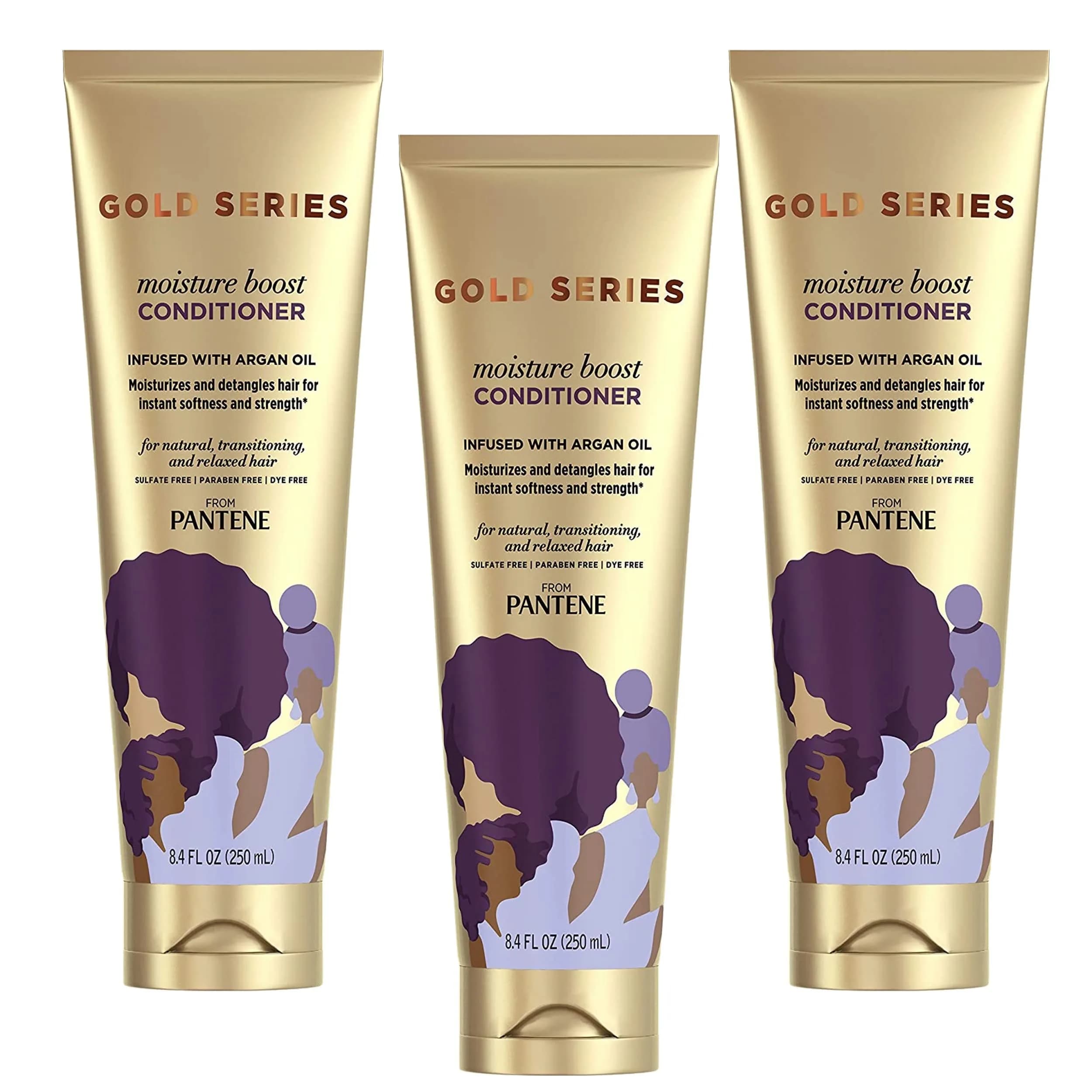 Pantene Gold Series Moist Boost Conditioner 250ml (8.4 Fl Oz) | Hydrates & Detangles