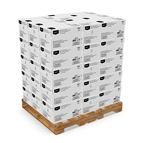 Amazon Basics Multipurpose Copy Printer Paper, 8.5 x 11 Inches, 20 lb, 92 Bright, White, Pallet | 200,000 Sheets - main product image