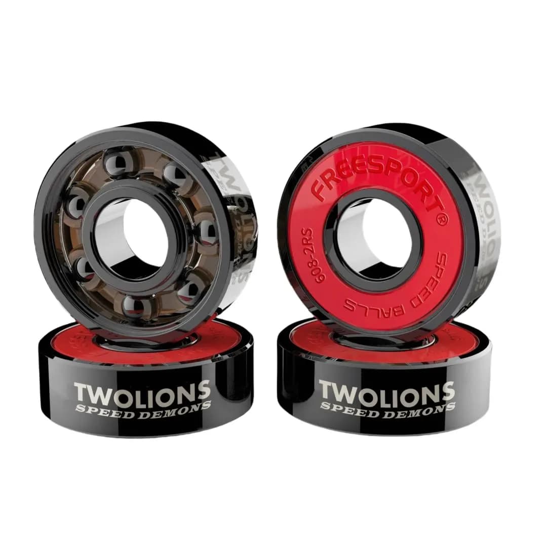 Twolions High Rev 608RS Hybrid Black Ceramic Bearings (Pack of 8) | ABEC 9 Precision - main product image
