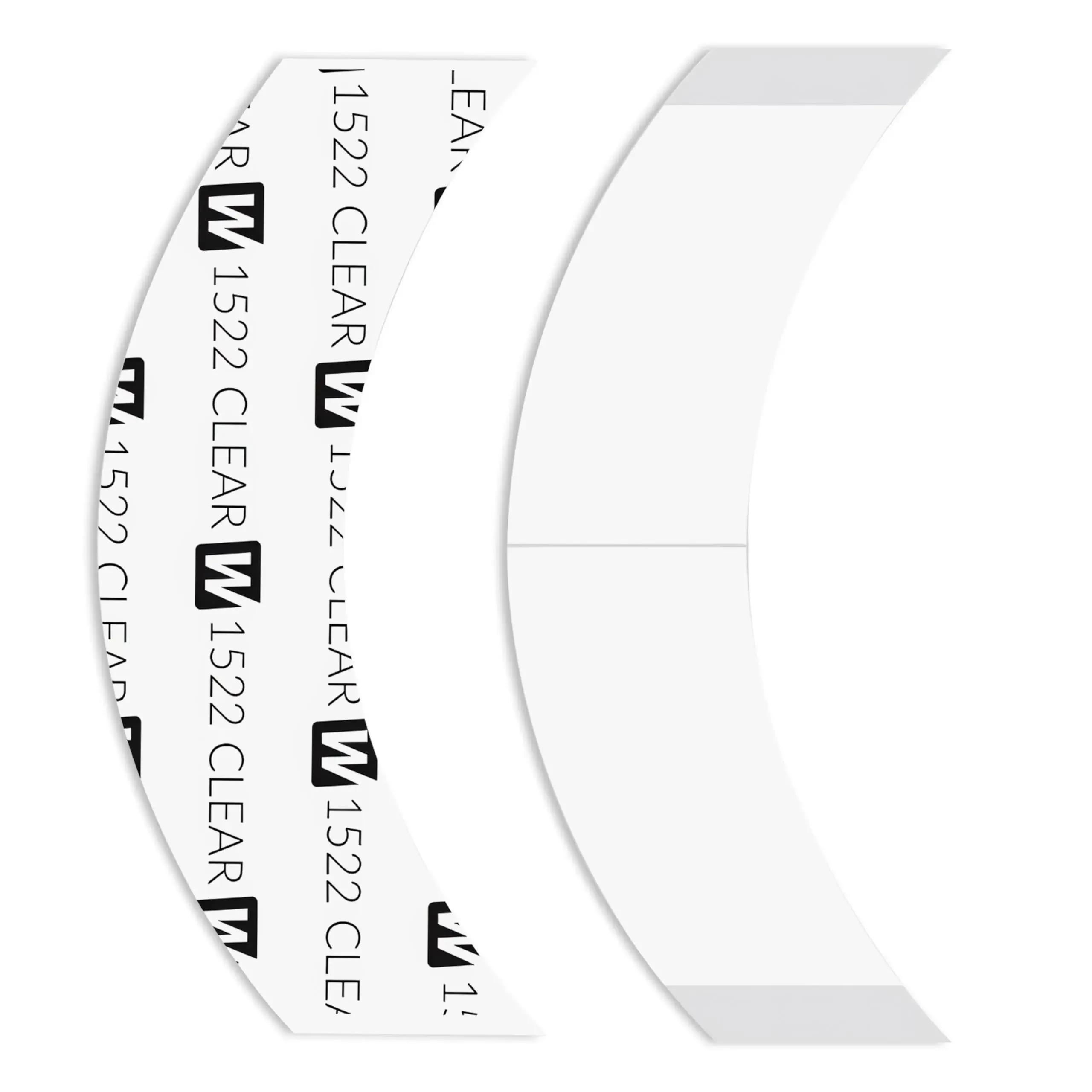 Walker Tape 1522 Clear CC Contour 36 Pieces for Wig Installs, Lace Systems, Toupee Applications, Hair Tape Prep and Adhesive Strips Use Offering Hypoallergenic Comfort, Daily Wear Hold and Low Residue