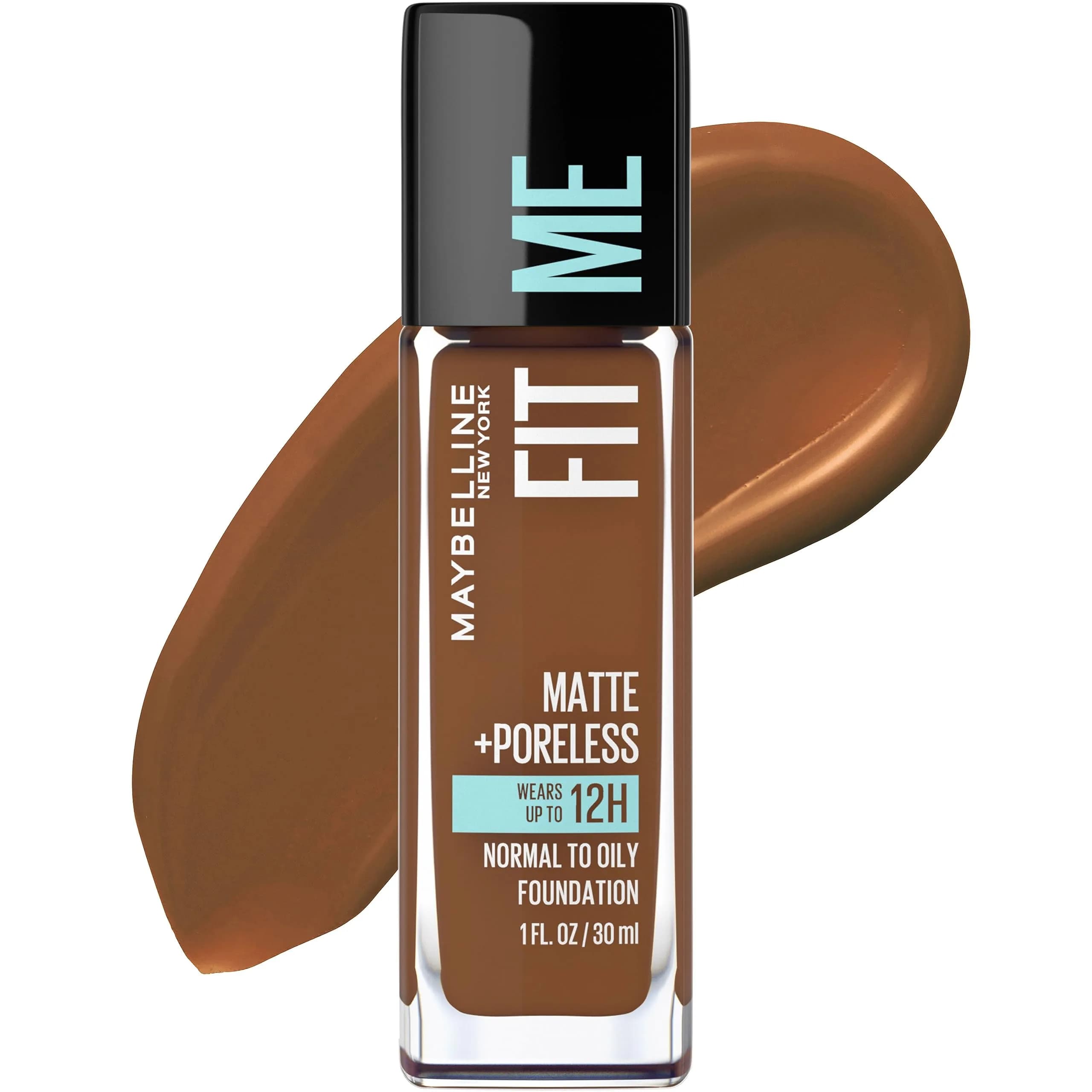 Maybelline Fit Me Matte + Poreless Liquid Foundation, Classic Tan, 2 fl oz (60 ml) | Oil-Free, Pore Minimizing