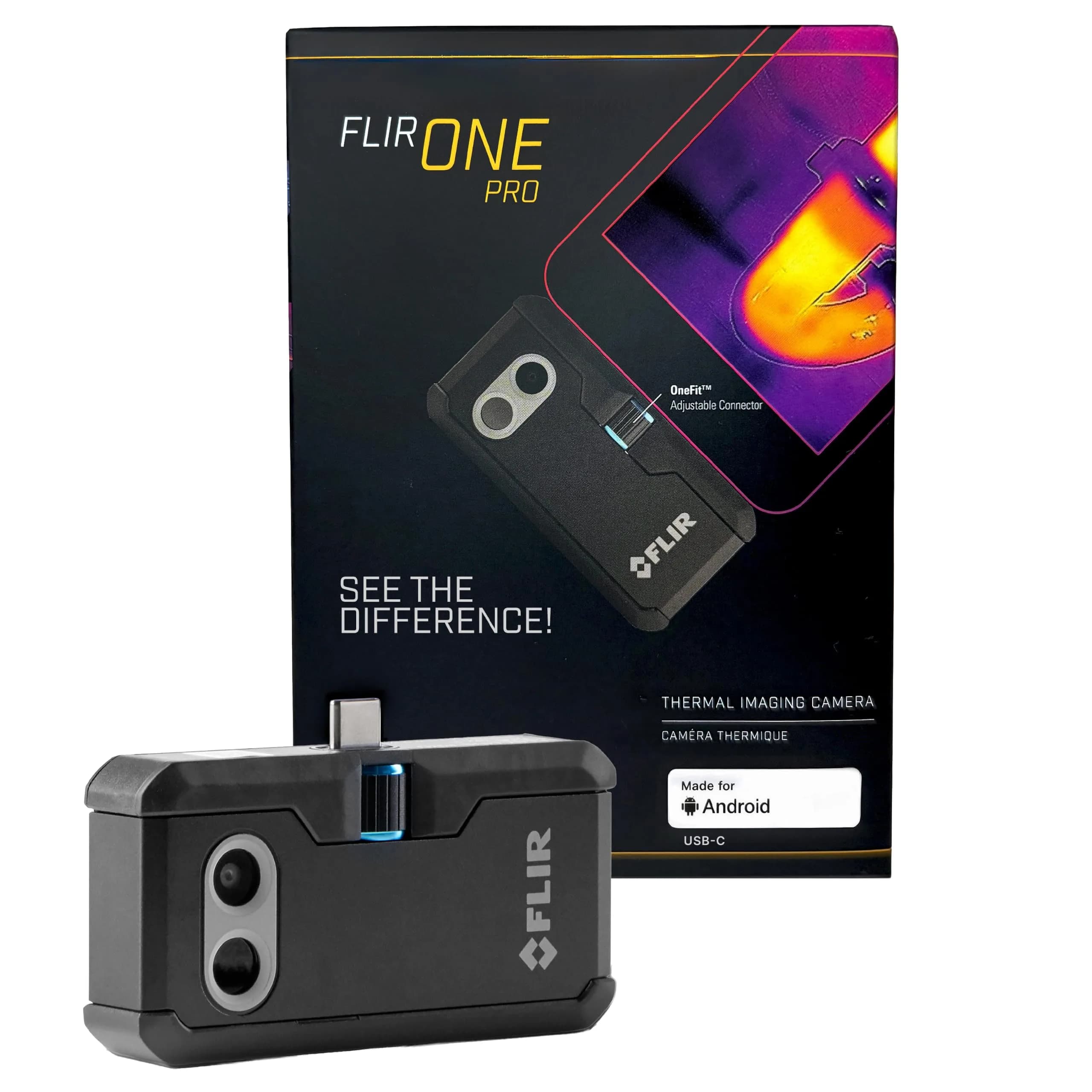 FLIR ONE Pro Thermal Imaging Camera for Android USB-C, 480x360 Resolution | Jobsite Tough & Accurate Inspection Tool - main product image
