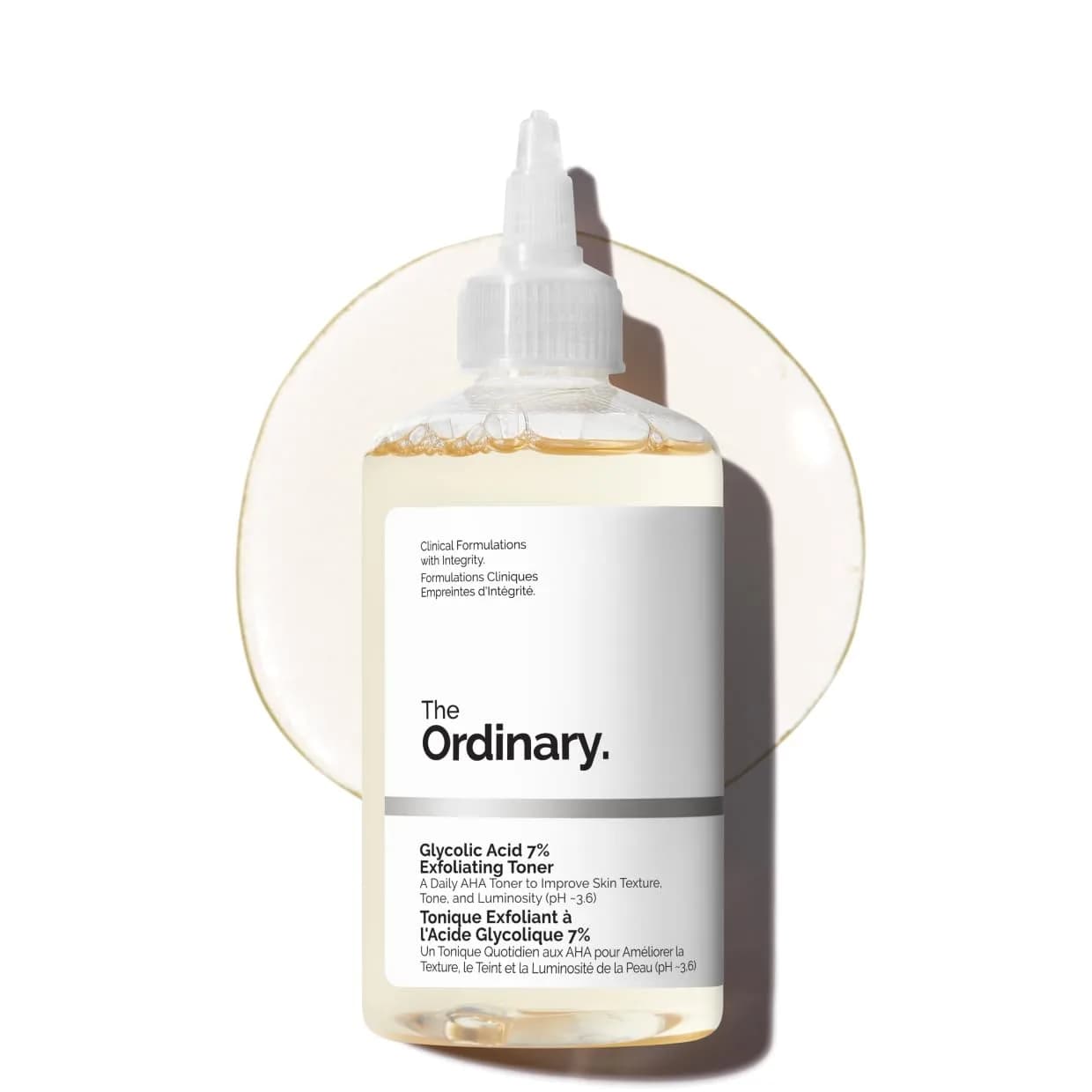 The Ordinary Glycolic Acid 7% Exfoliating Toner for Face, 240ml (8.1 Fl Oz) | Smooths Skin Texture & Evens Tone - main product image