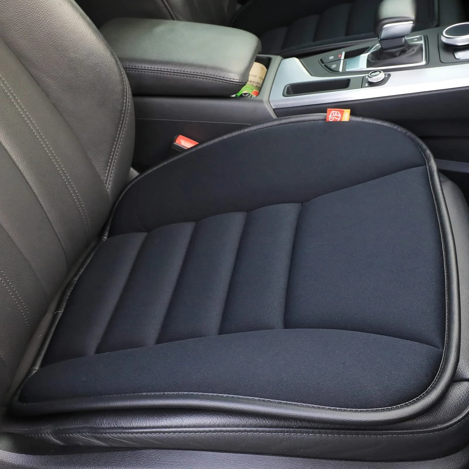 RaoRanDang Black Memory Foam Car Seat Cushion Pad | 54 cm x 46 cm x 3 cm - main product image