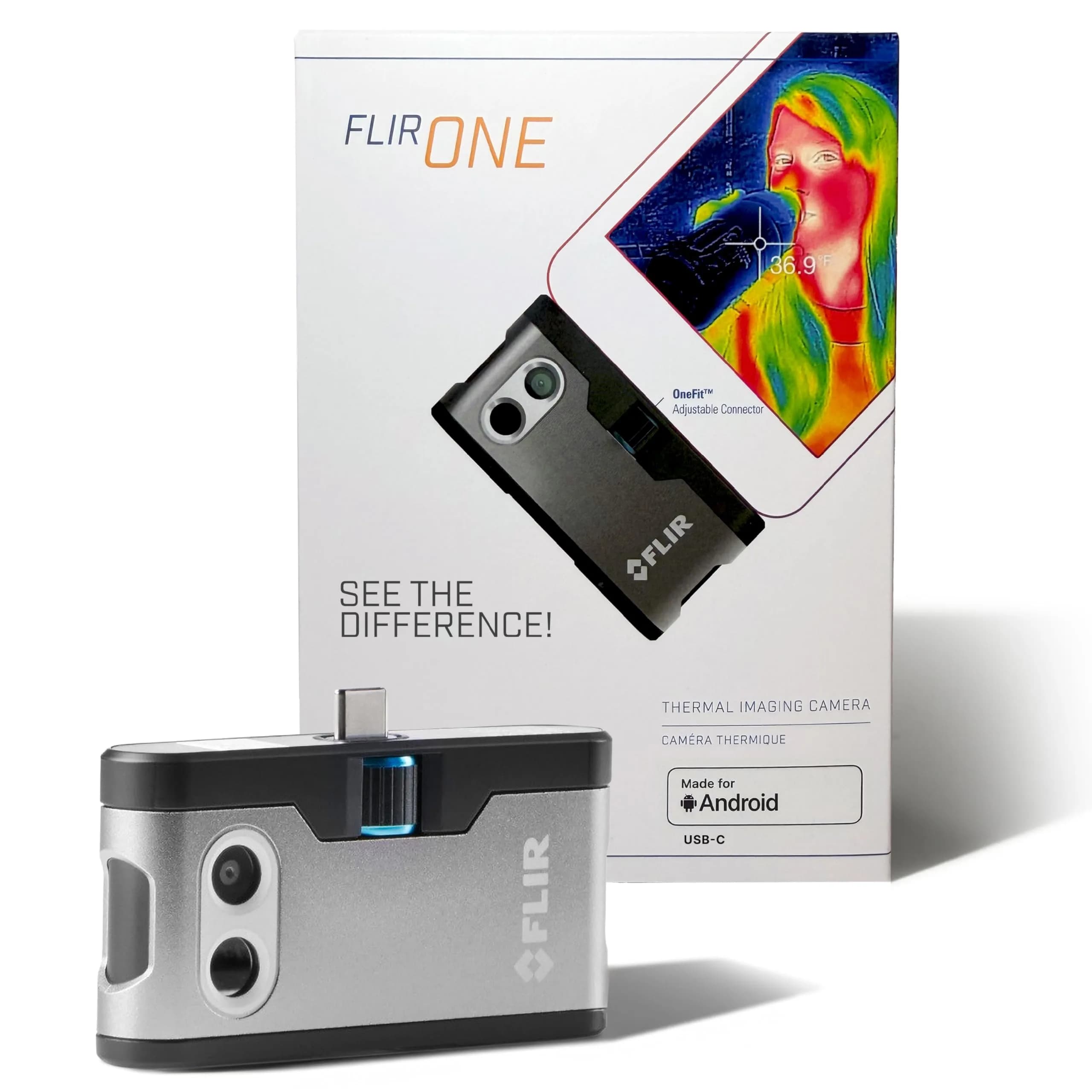 FLIR ONE Thermal Imaging Camera for Android Smartphones (USB-C), 240x180 Super Resolution | Industrial Inspection Tool - main product image